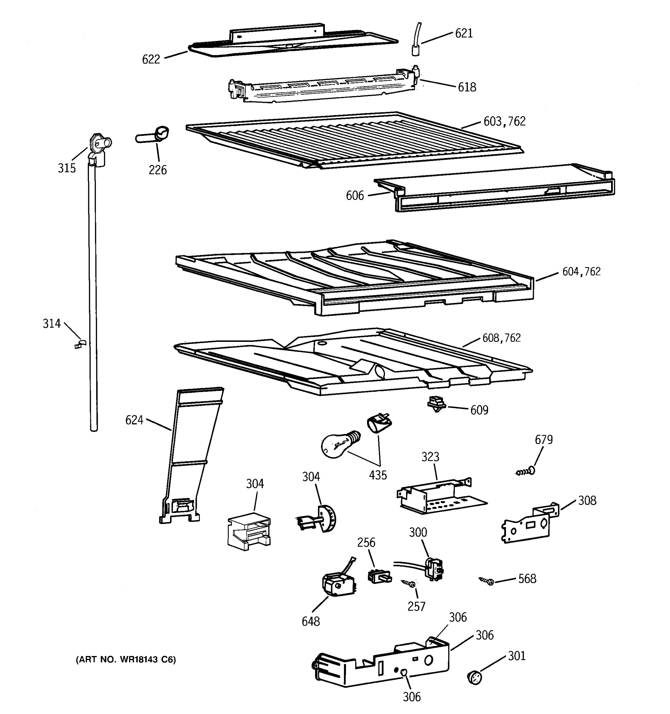 COMPARTMENT SEPARATOR PARTS