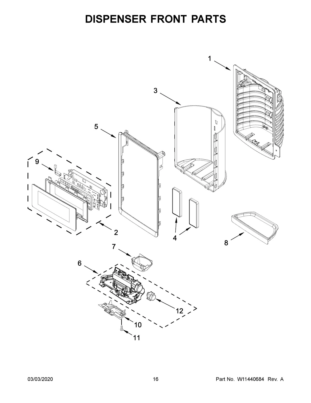09 - DISPENSER FRONT PARTS
