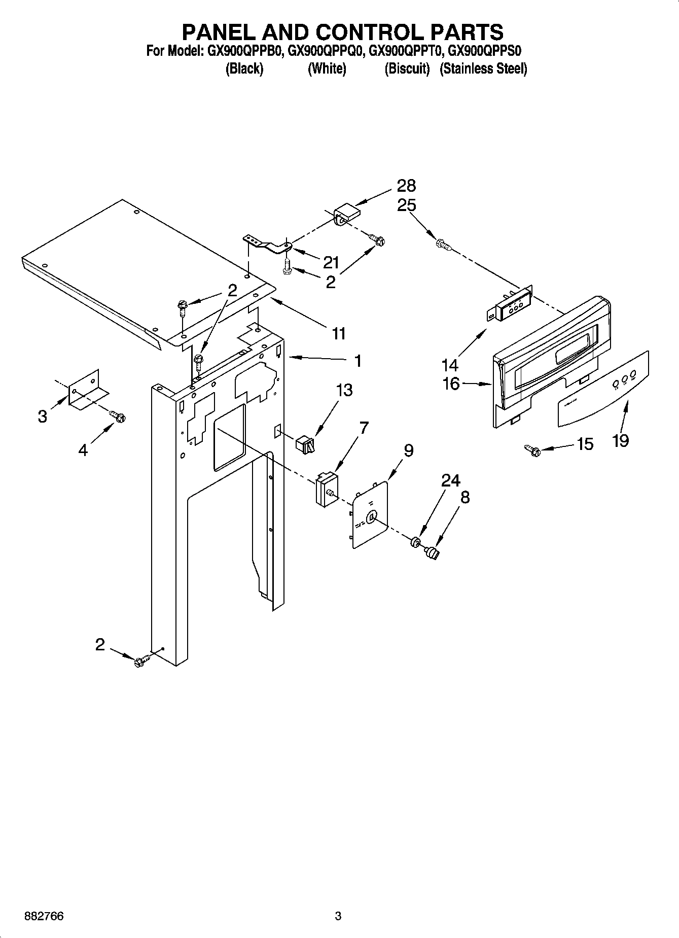 03 - PANEL AND CONTROL PARTS