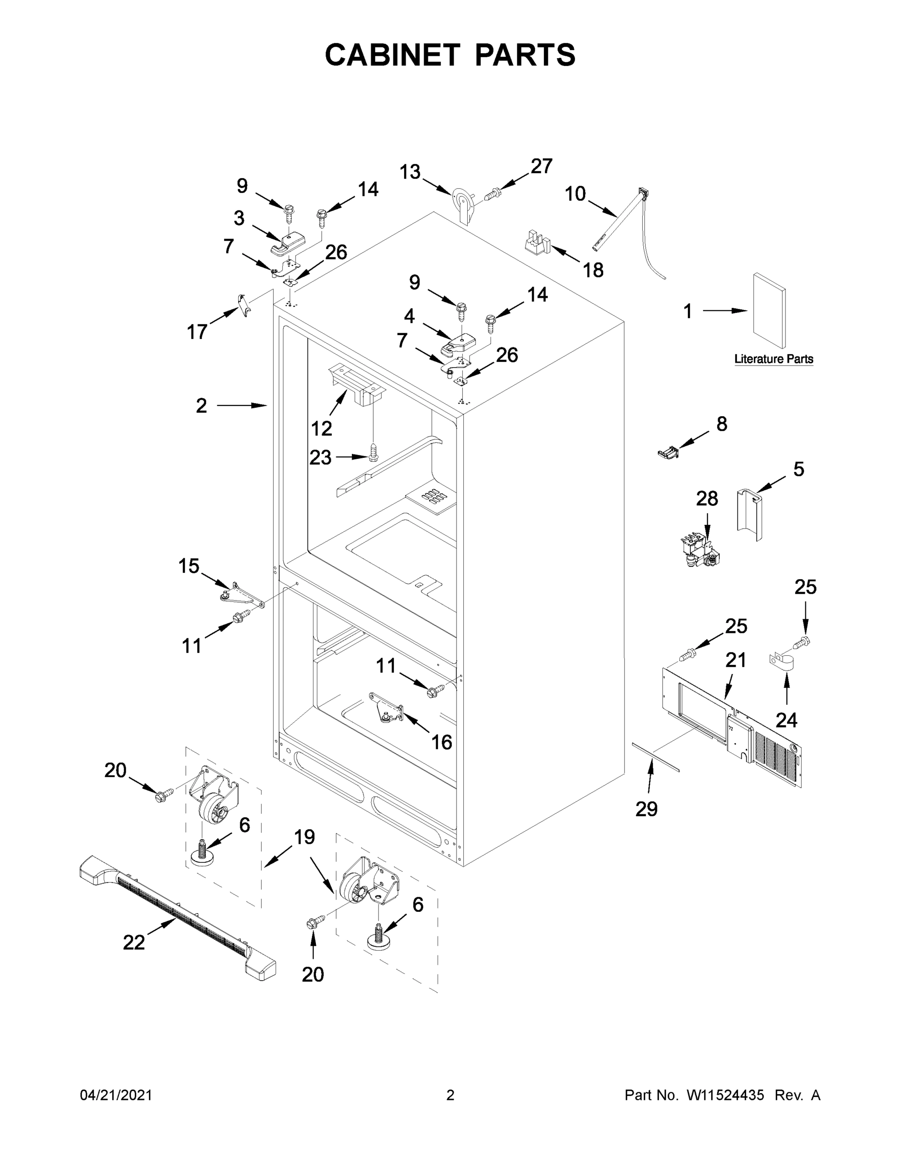 02 - CABINET PARTS
