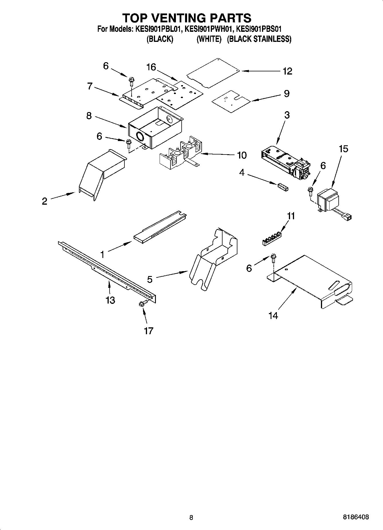 06 - TOP VENTING PARTS, OPTIONAL PARTS