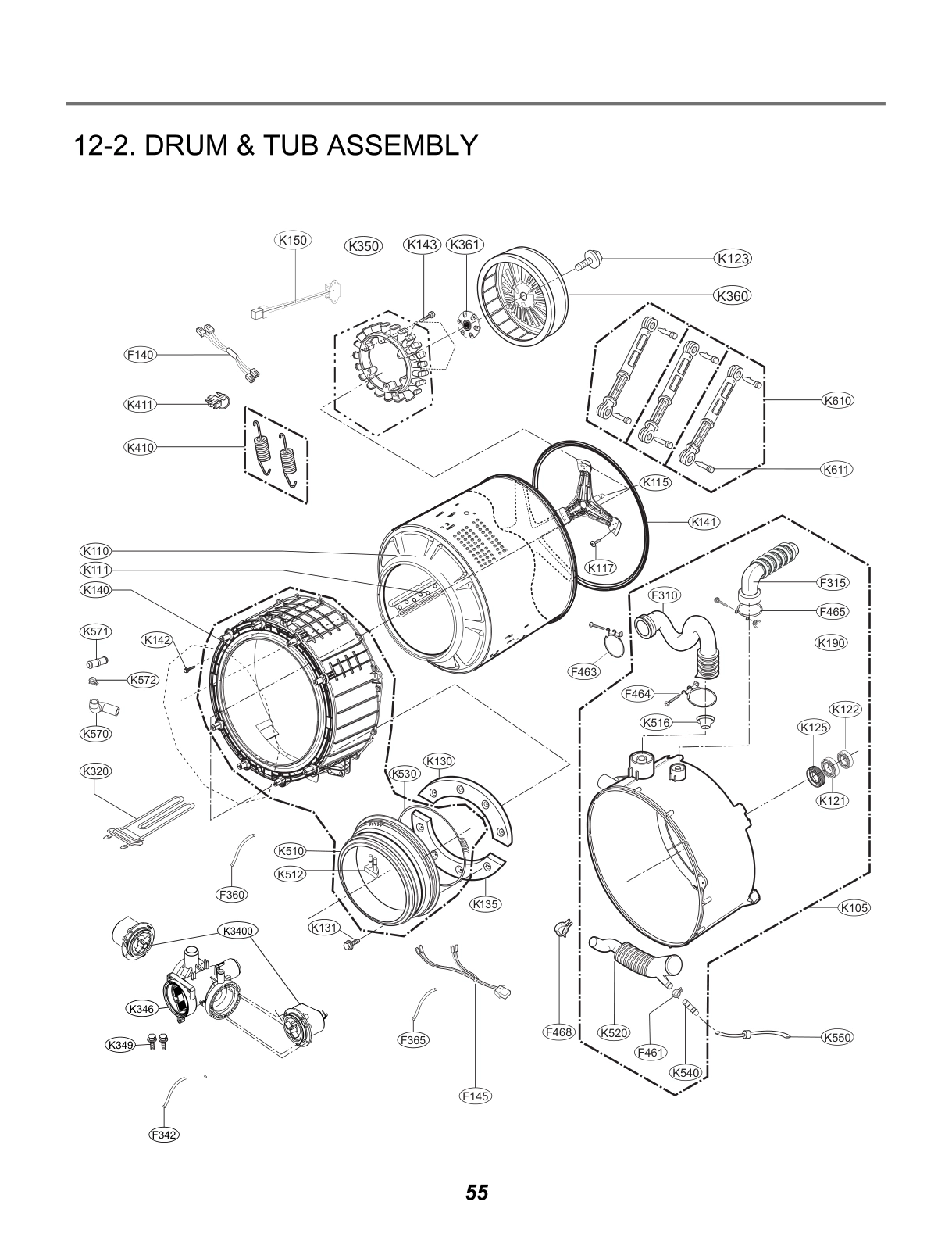 DRUM & TUB ASSEMBLY