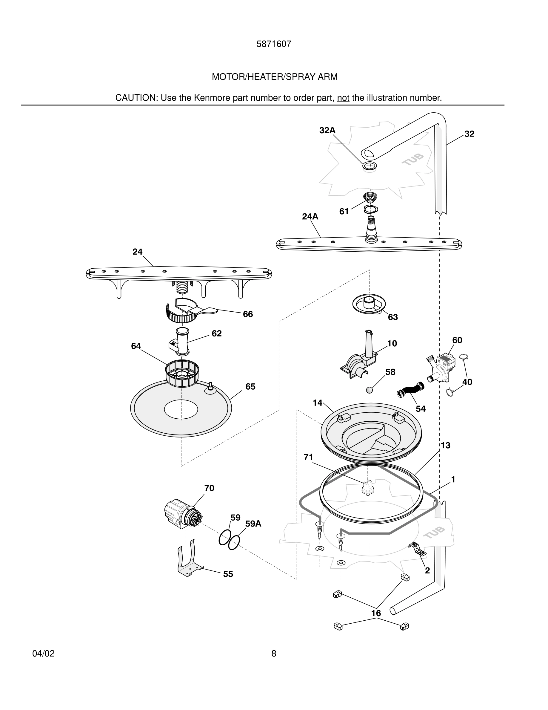 09 - MOTOR/HEATER/SPRAY ARM