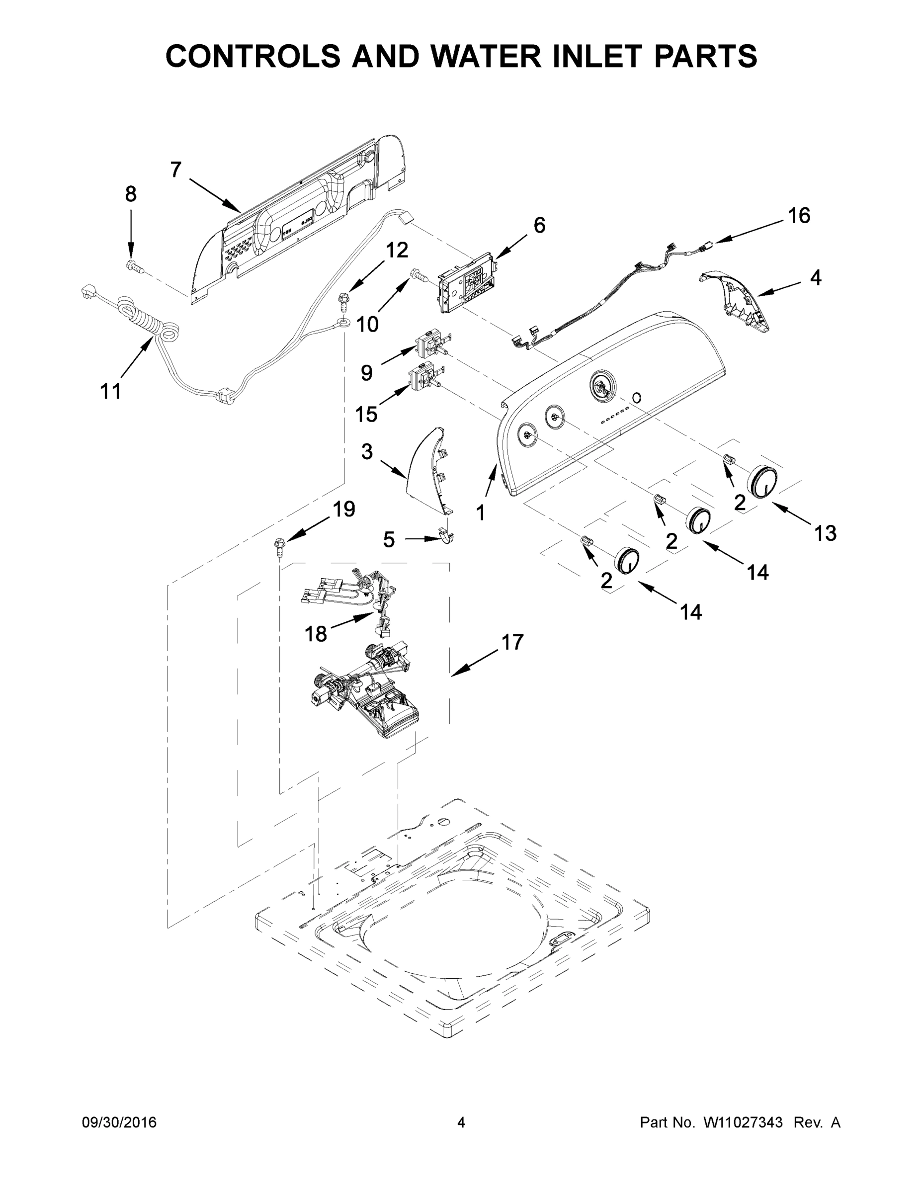 03 - CONTROLS AND WATER INLET PARTS