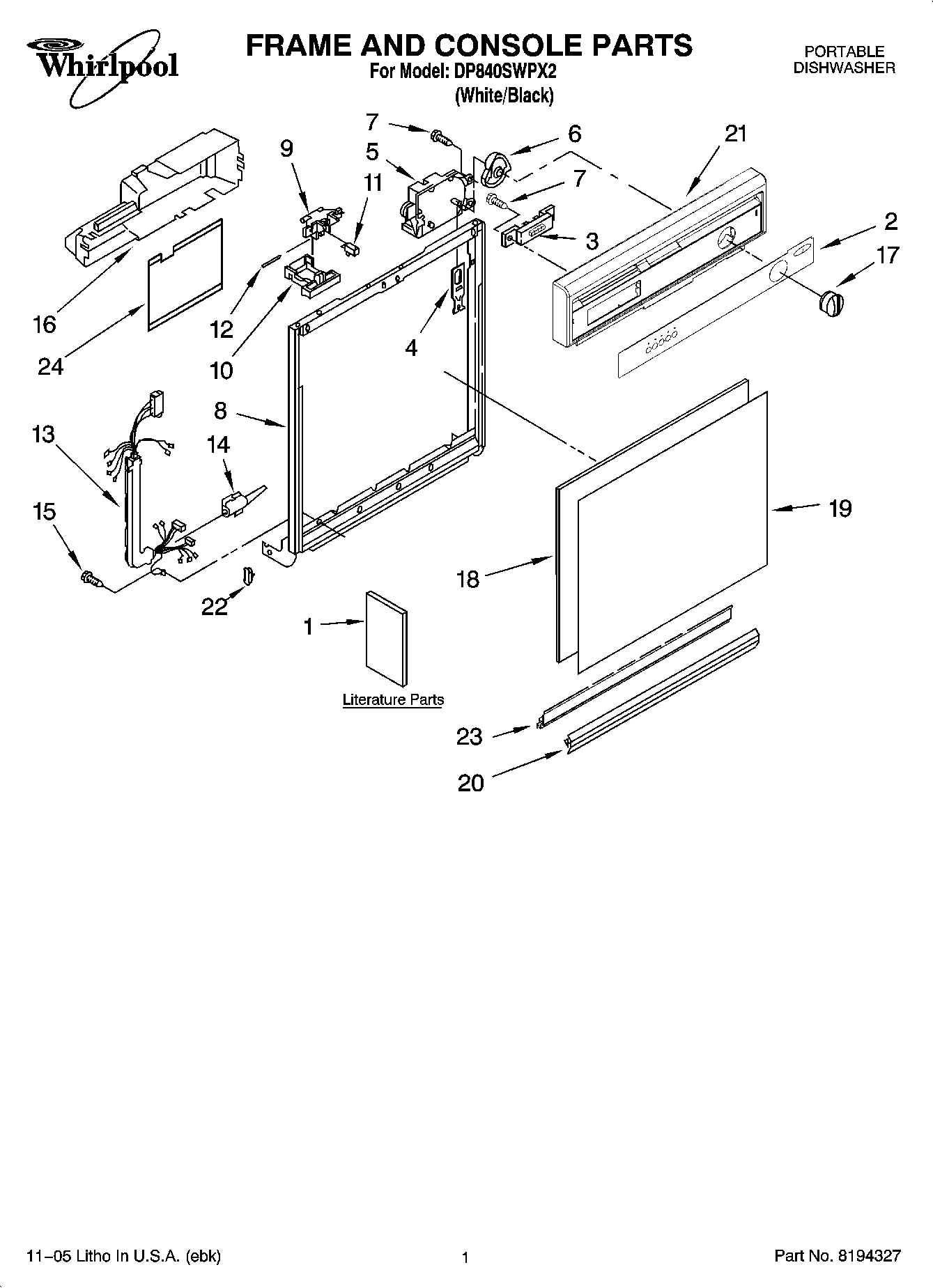 01 - FRAME AND CONSOLE PARTS