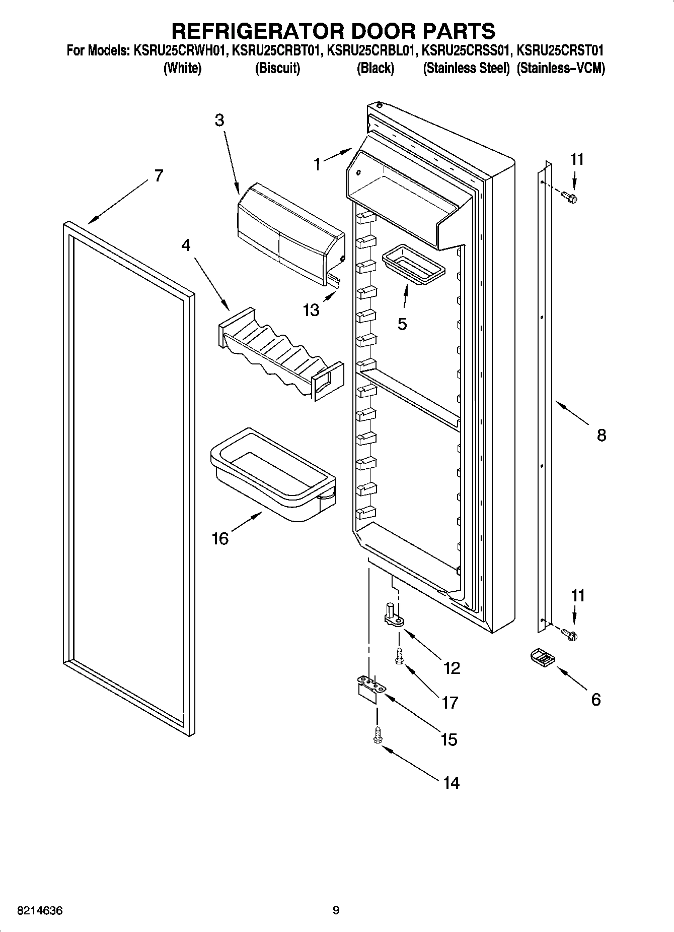 06 - REFRIGERATOR DOOR PARTS