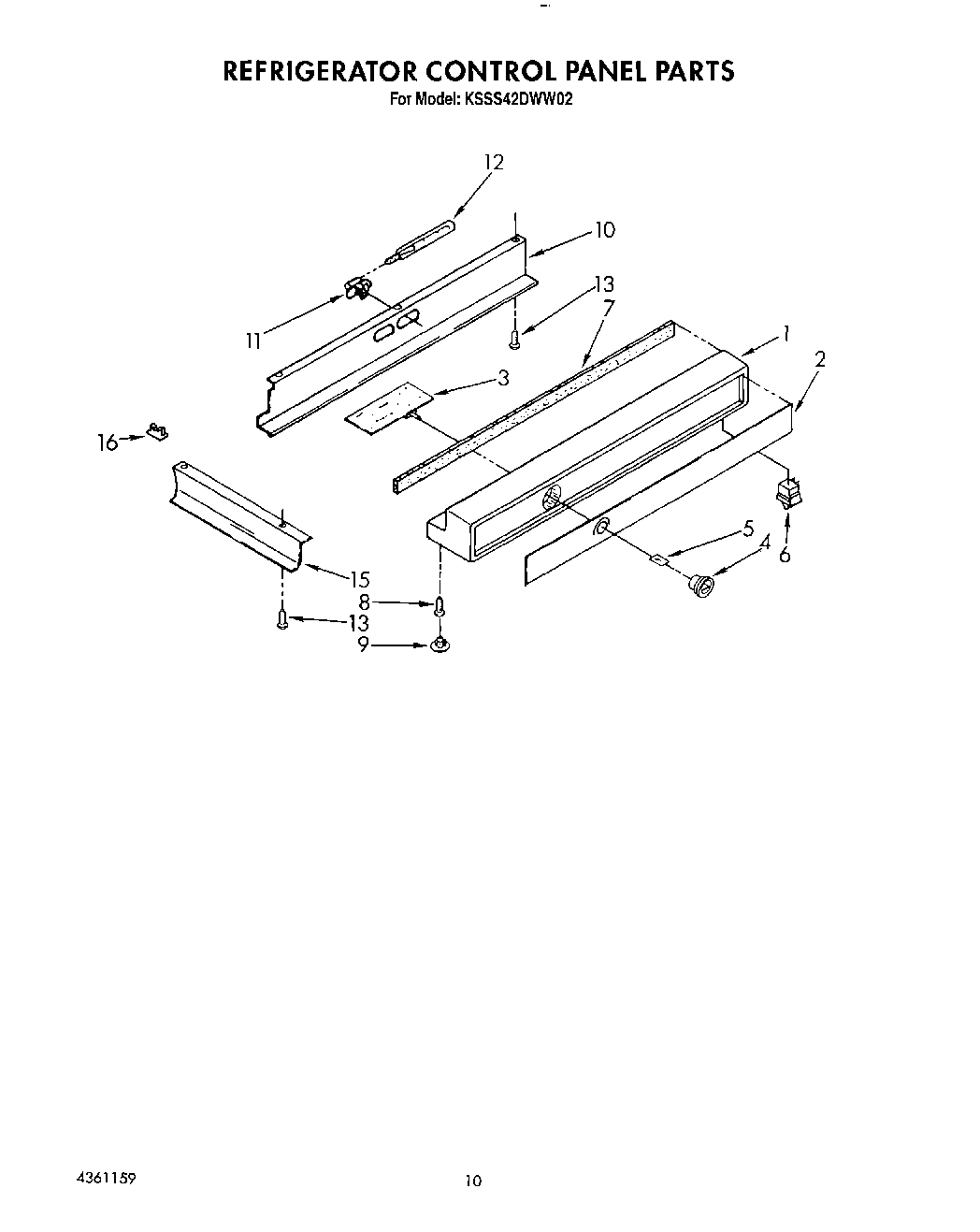 07 - REFRIGERATOR CONTROL PANEL