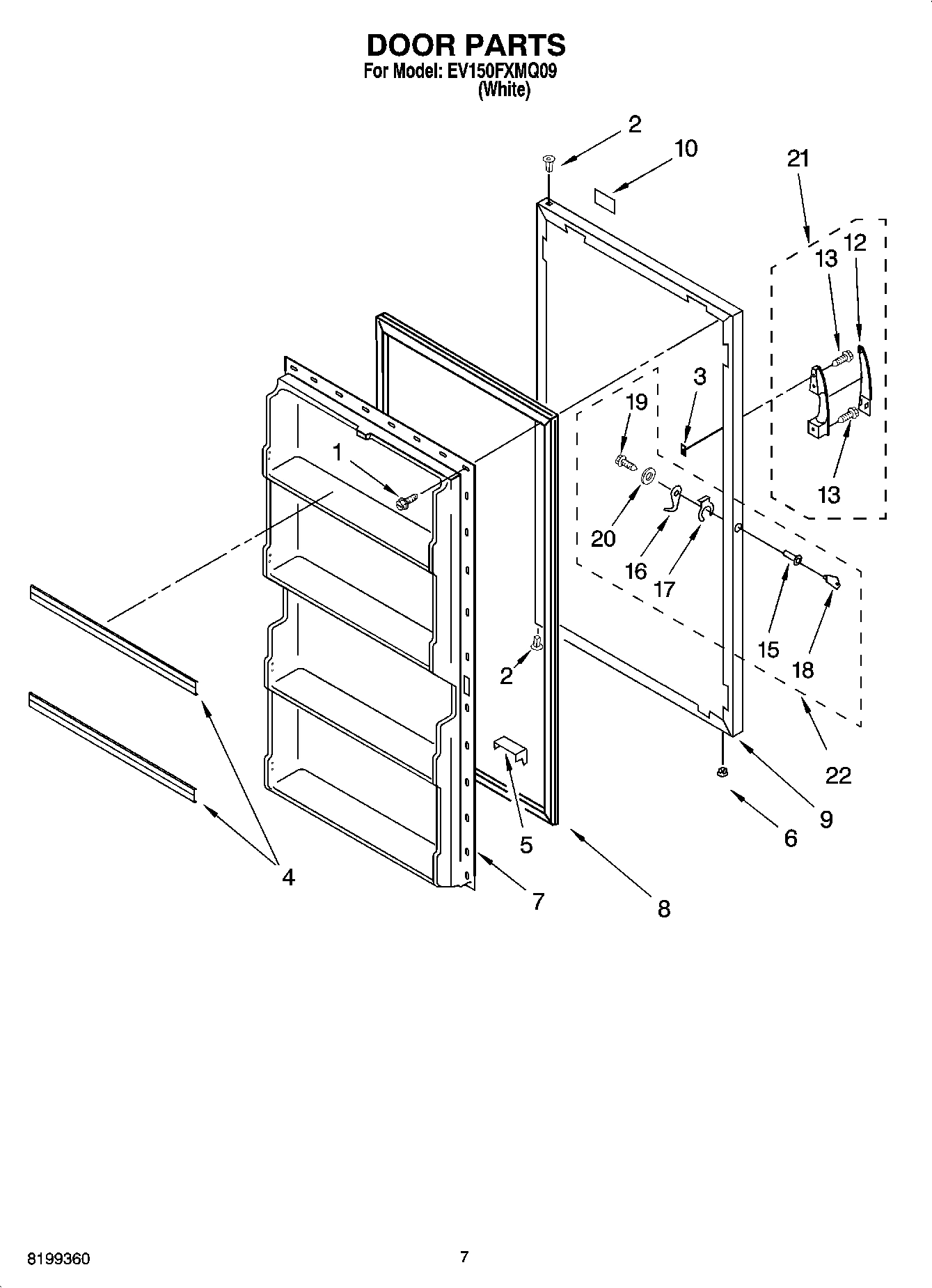 04 - DOOR PARTS, OPTIONAL PARTS (NOT INCLUDED)