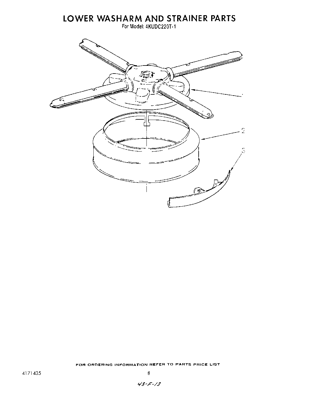 06 - LOWER WASHARM AND STRAINER