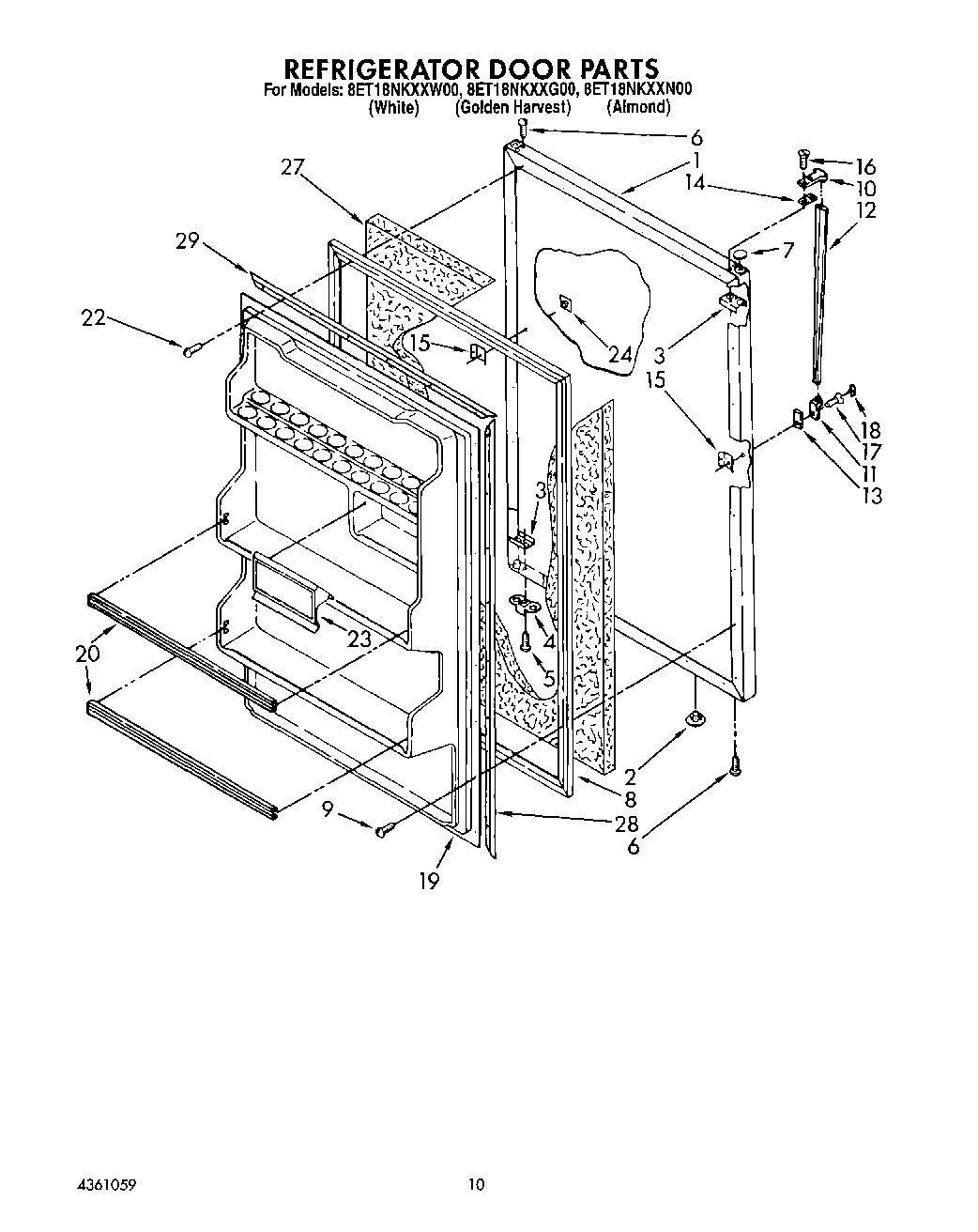 08 - REFRIGERATOR DOOR, LIT/OPTIONAL