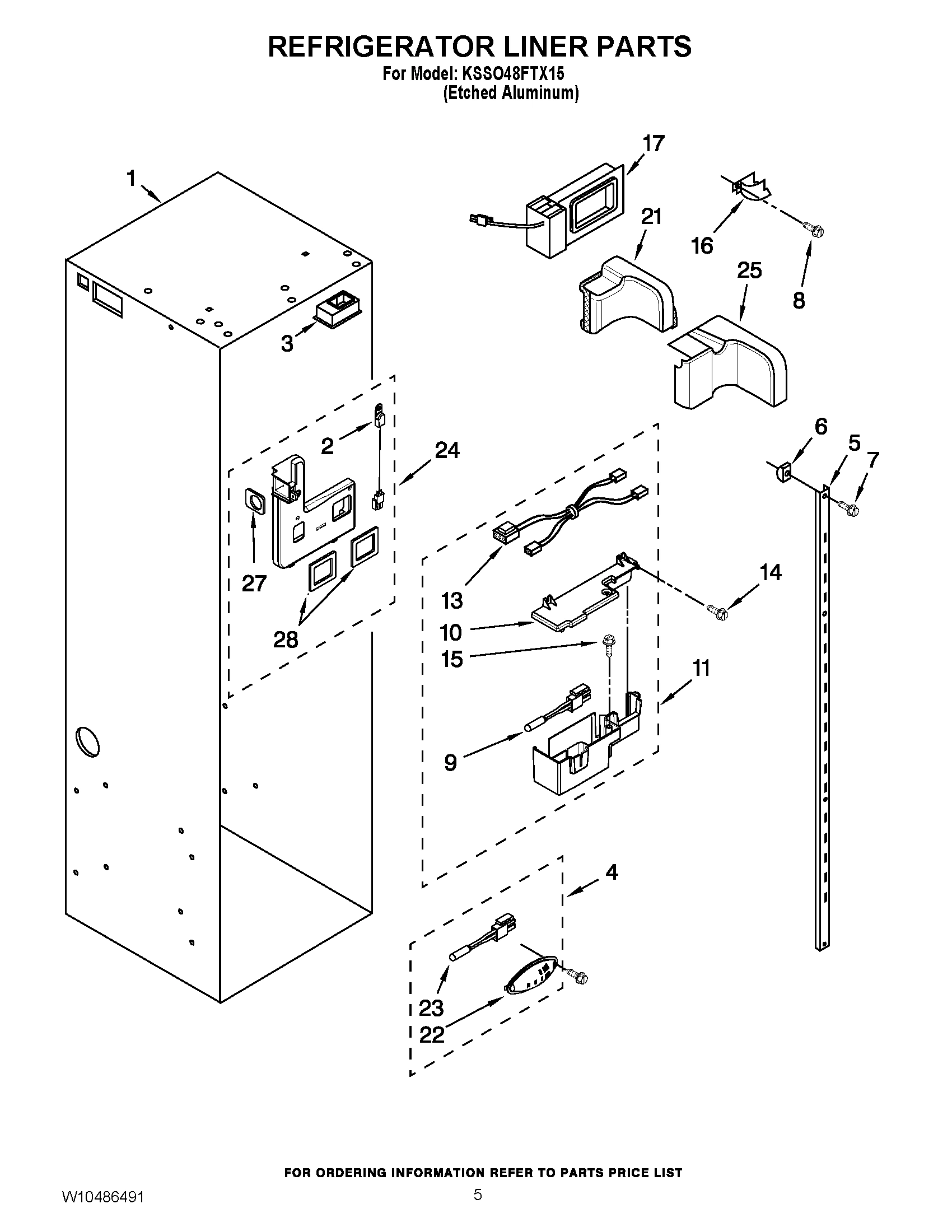 04 - REFRIGERATOR LINER PARTS