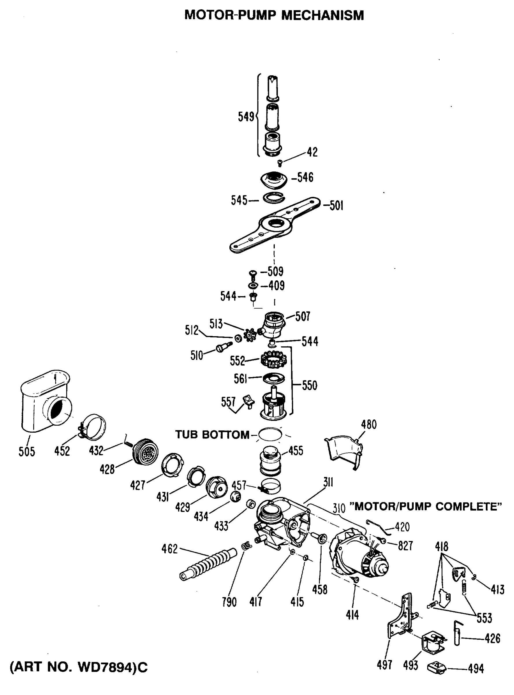 MOTOR-PUMP MECHANISM