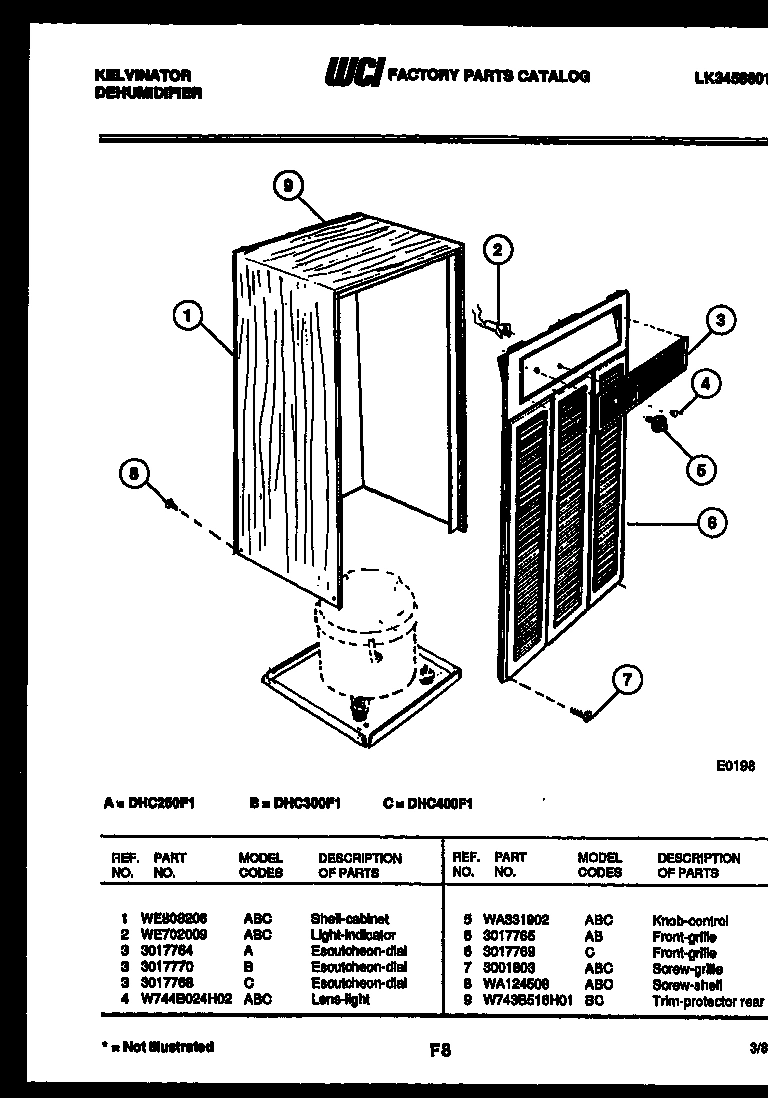 02 - CABINET AND CONTROL PARTS
