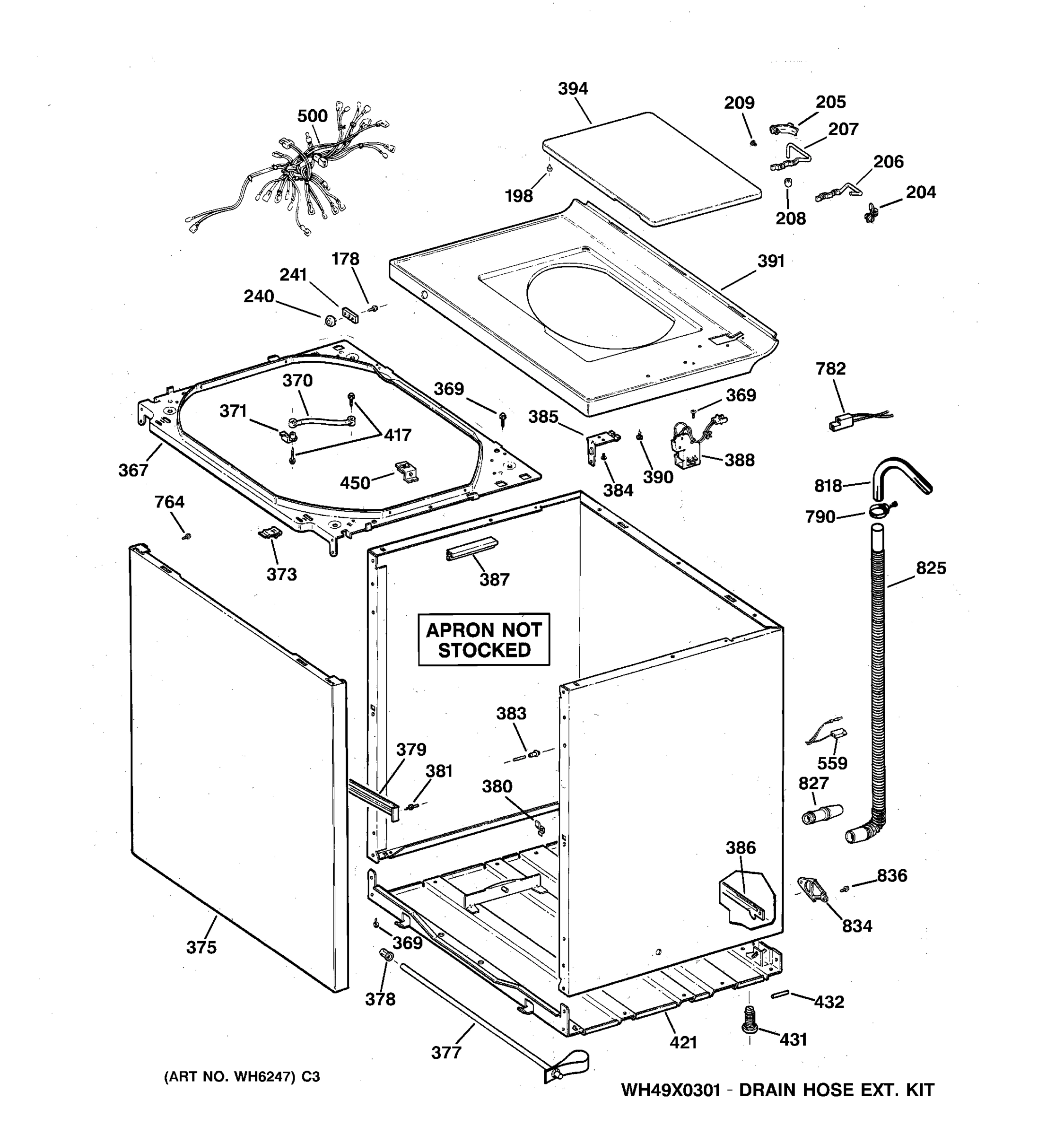 CABINET, COVER & FRONT PANEL