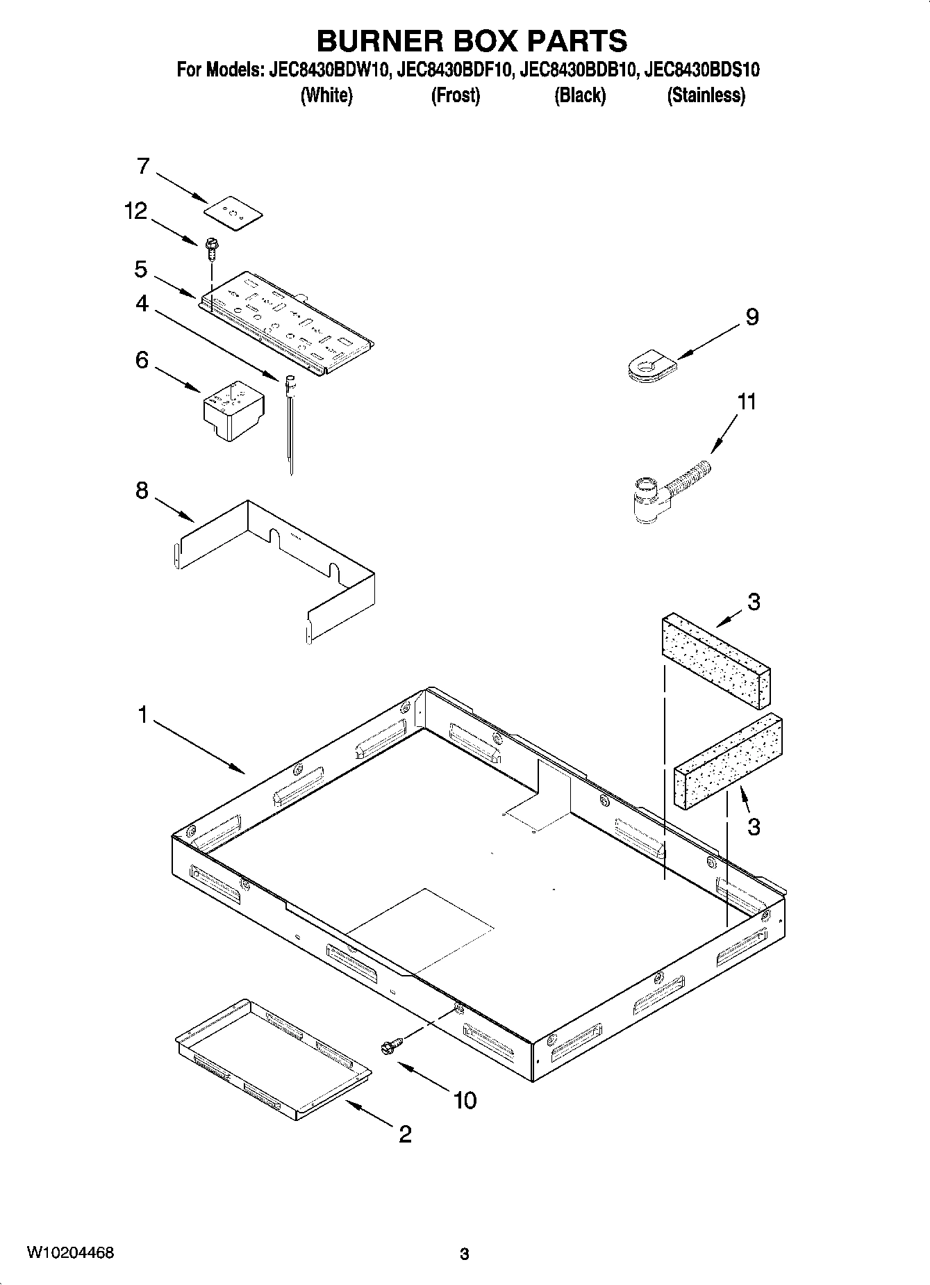 02 - BURNER BOX PARTS