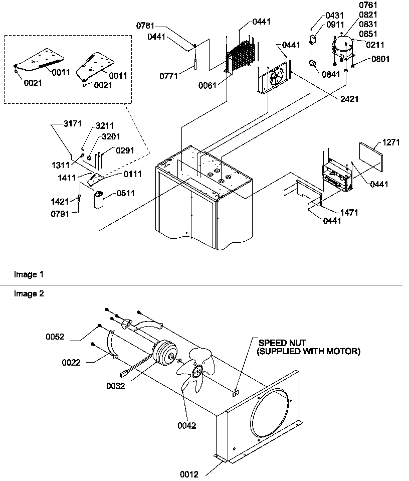 09 - TOP HINGE, CONDENSER & COMPRESSOR AREA