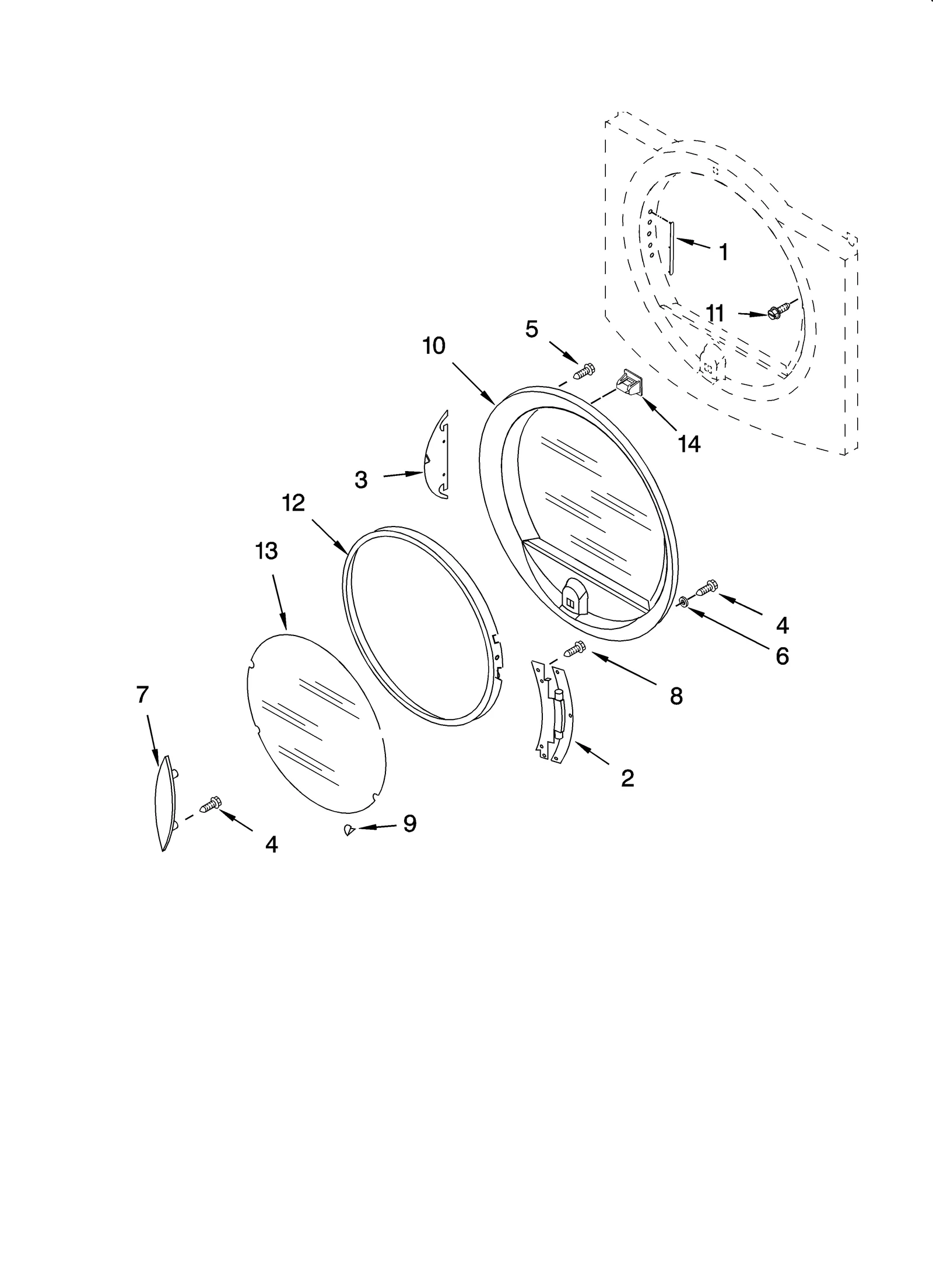 DOOR PARTS, OPTIONAL PARTS (NOT INCLUDED)