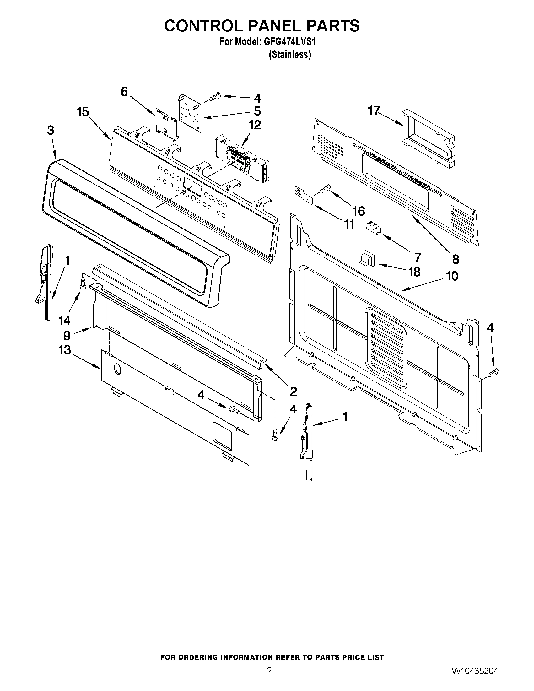 02 - CONTROL PANEL PARTS