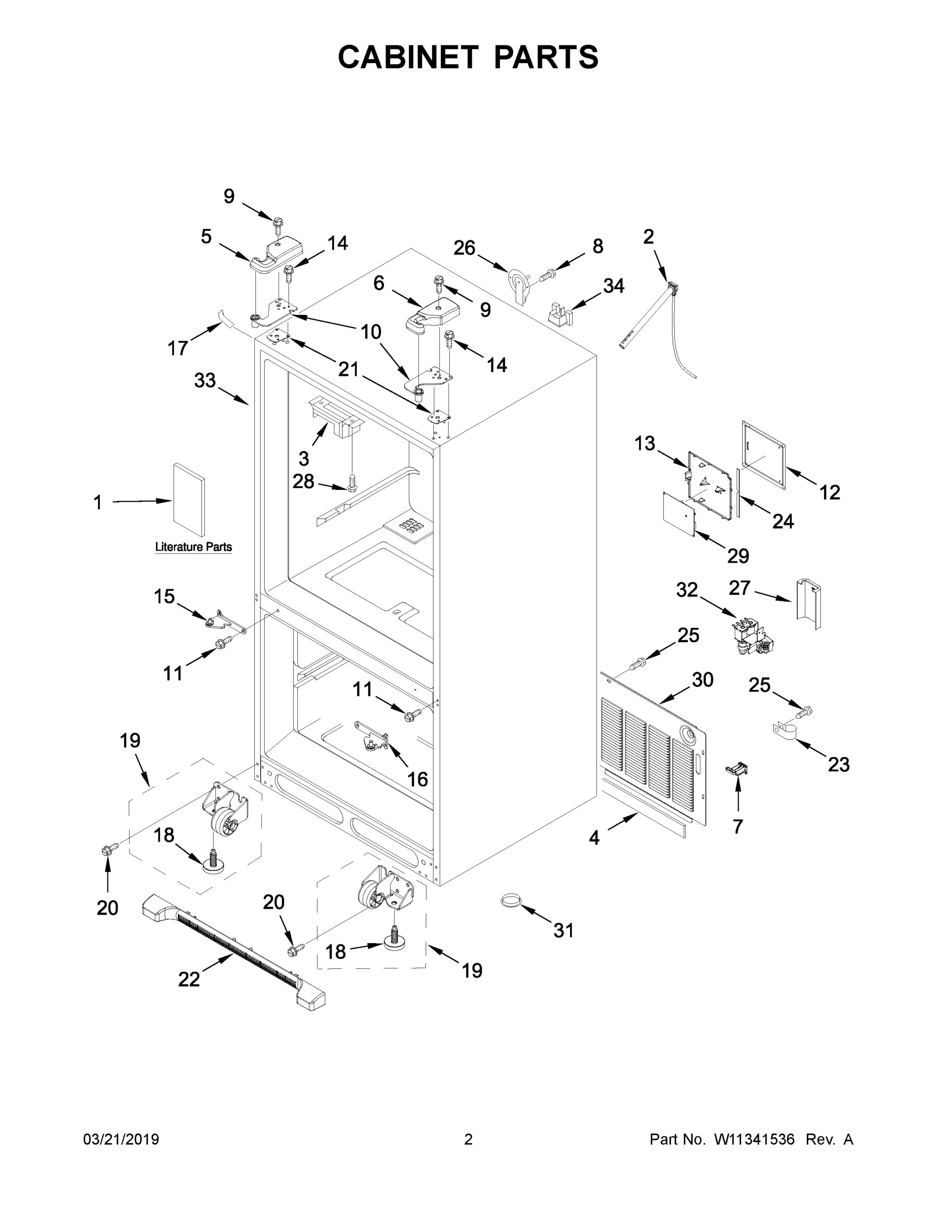 02 - CABINET PARTS
