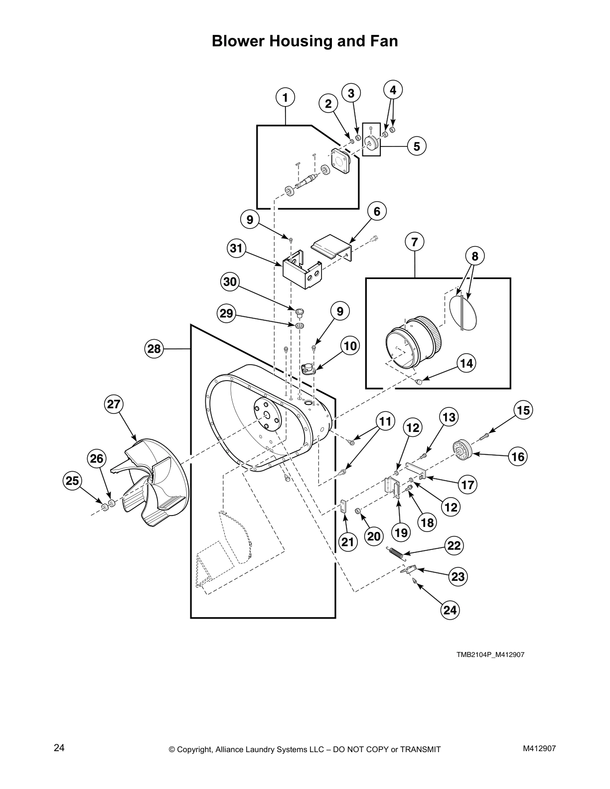 Blower Housing and Fan
