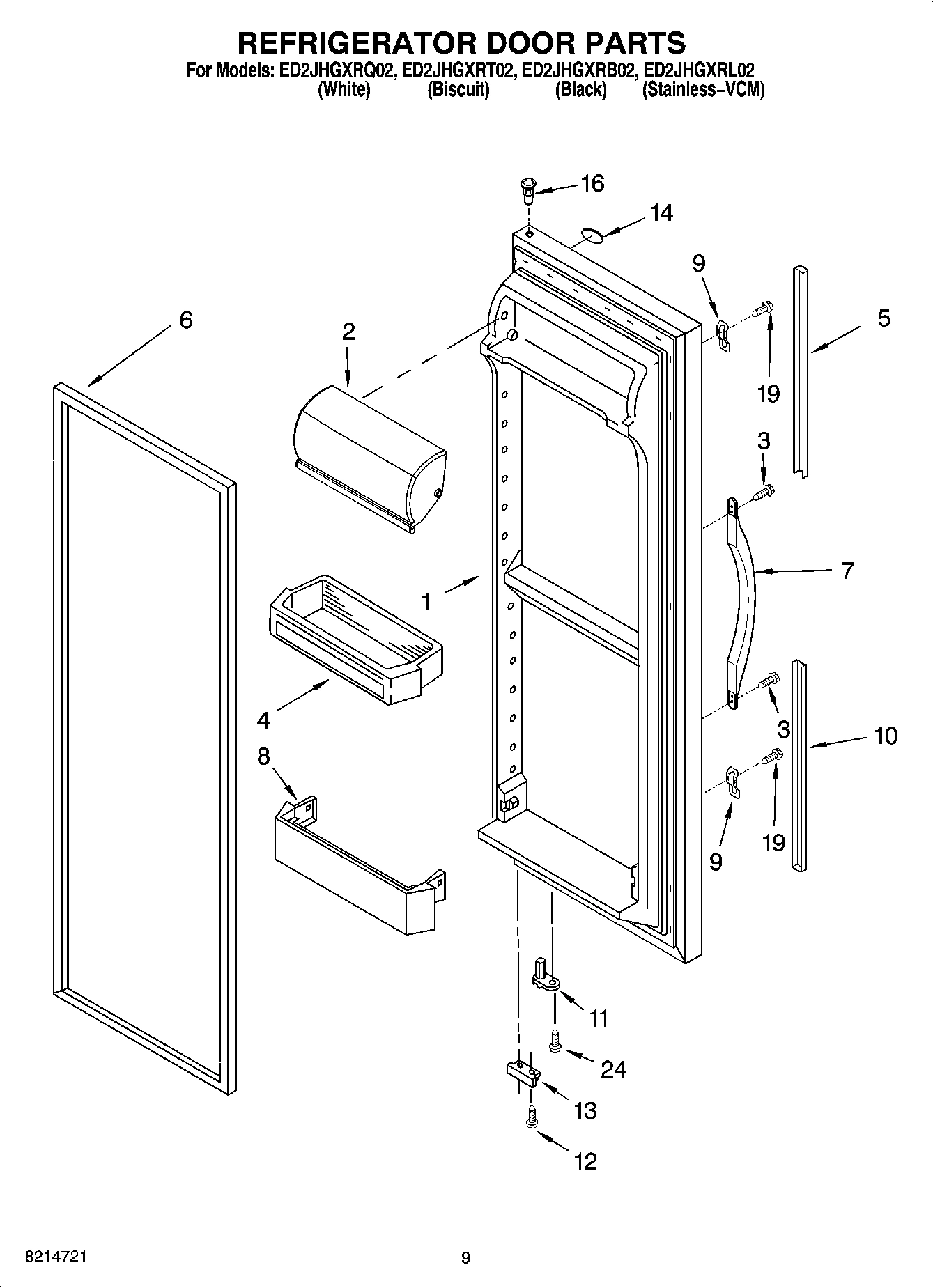 06 - REFRIGERATOR DOOR PARTS