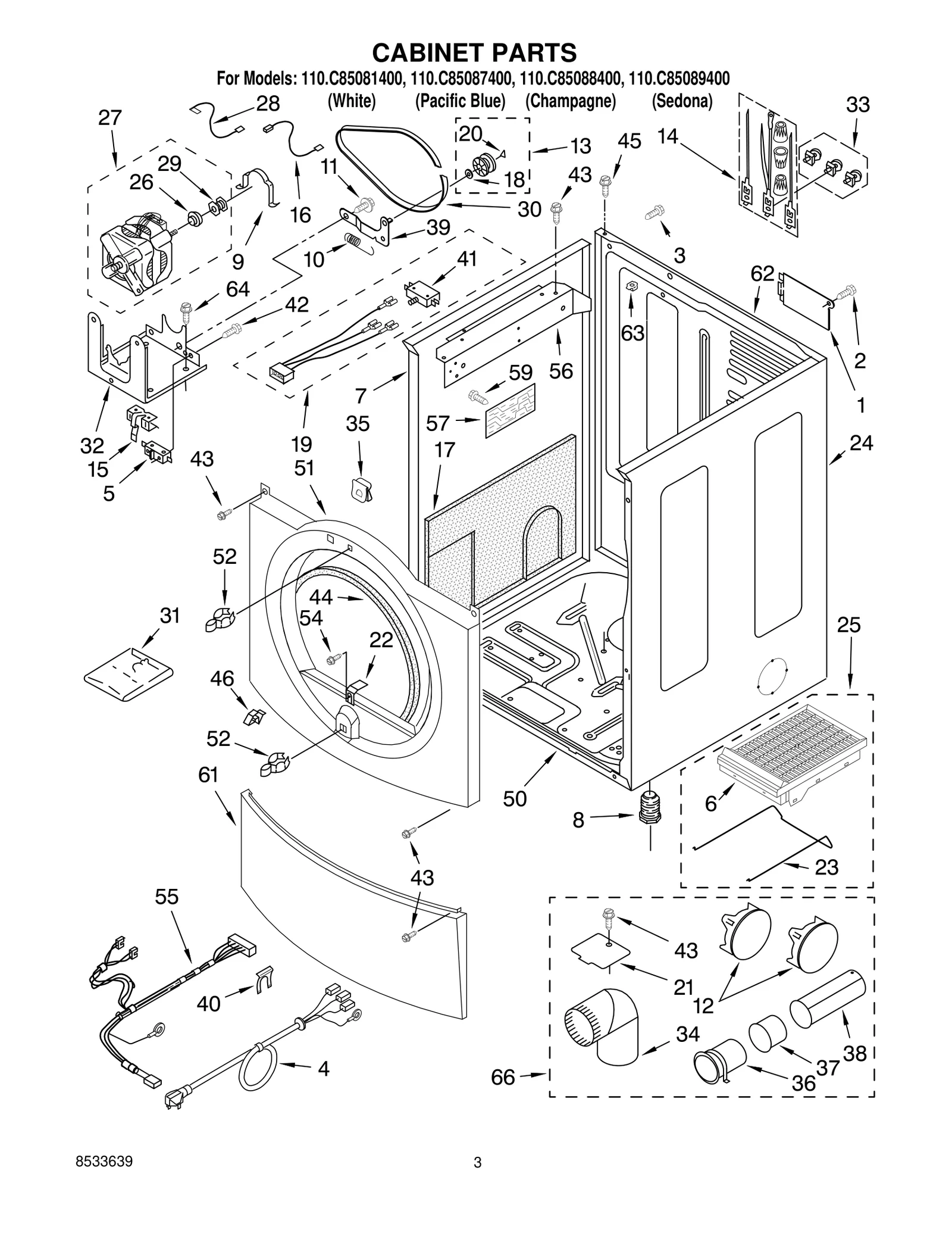 CABINET PARTS
