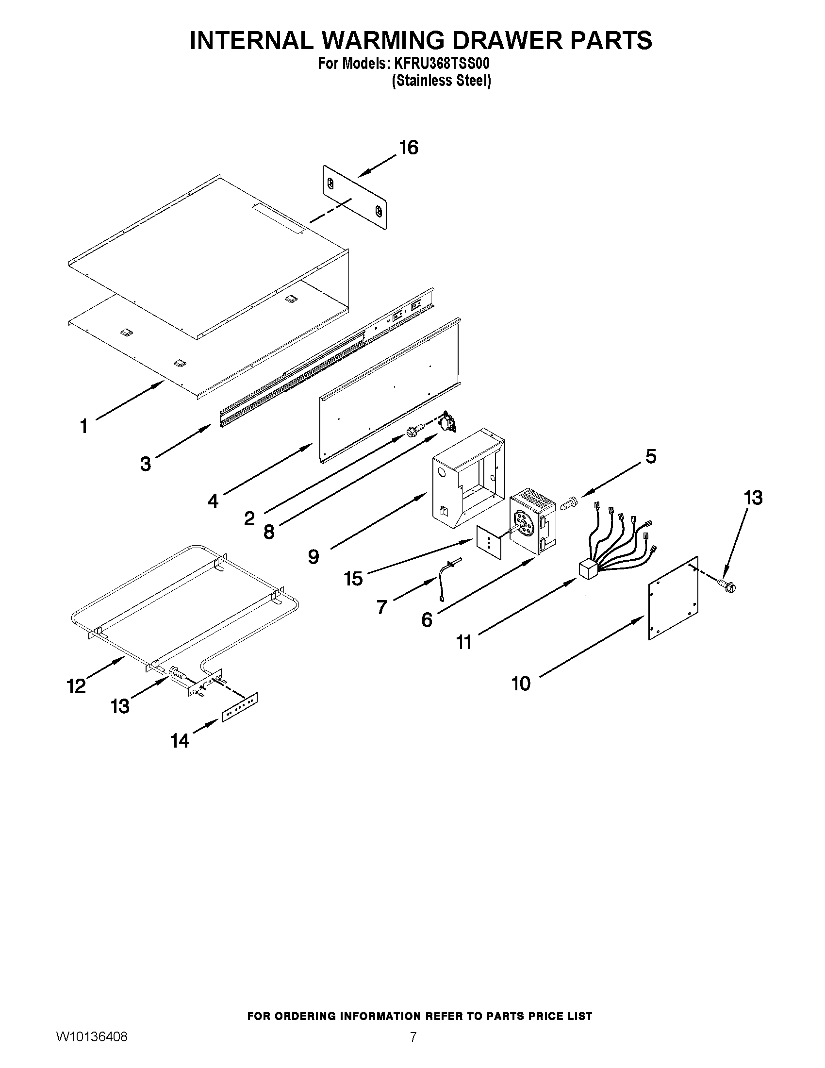 04 - INTERNAL WARMING DRAWER PARTS