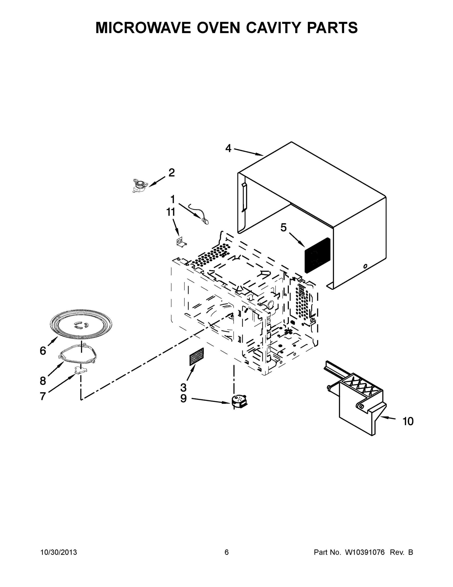 04 - MICROWAVE OVEN CAVITY PARTS