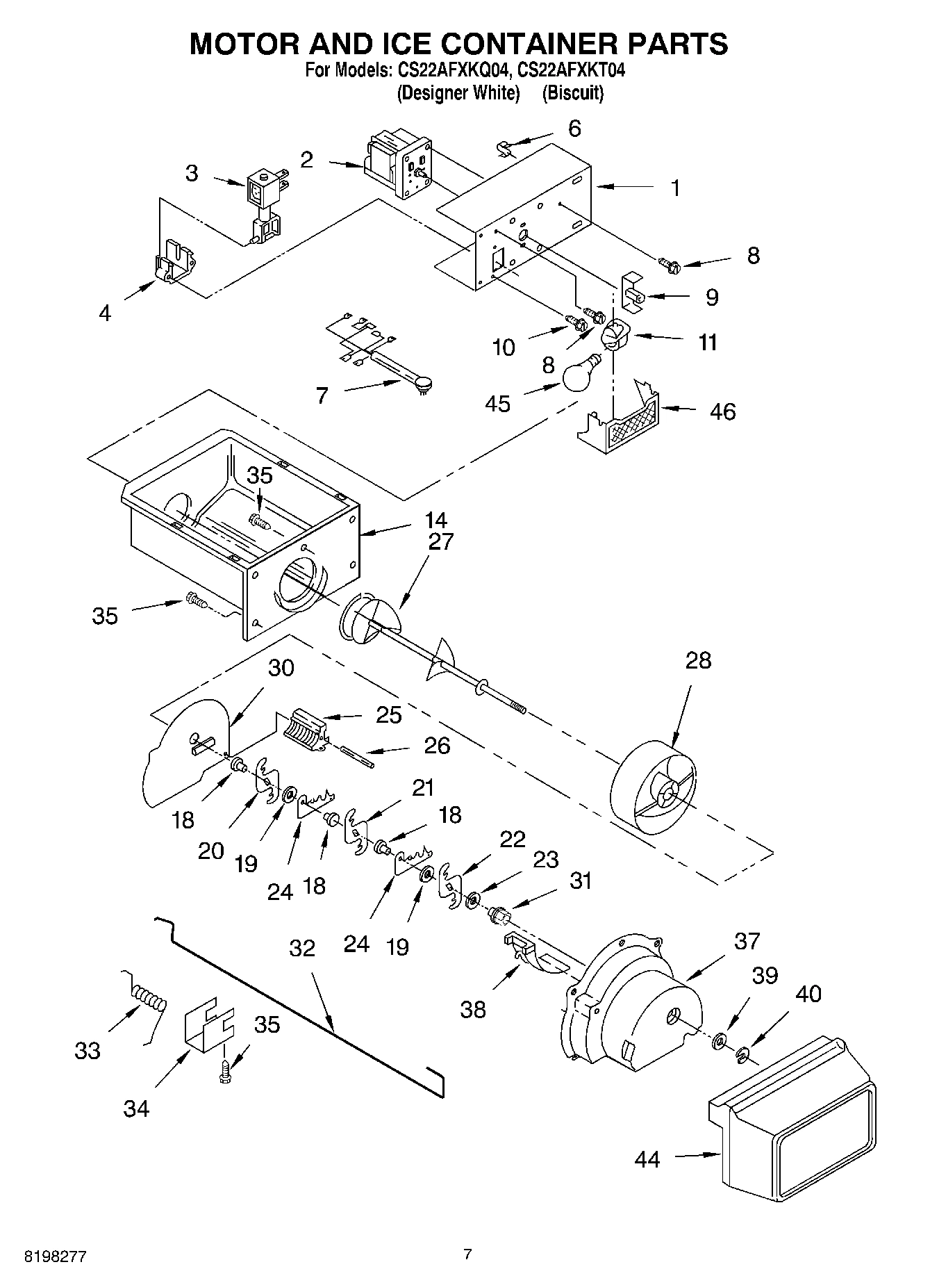 05 - MOTOR AND ICE CONTAINER