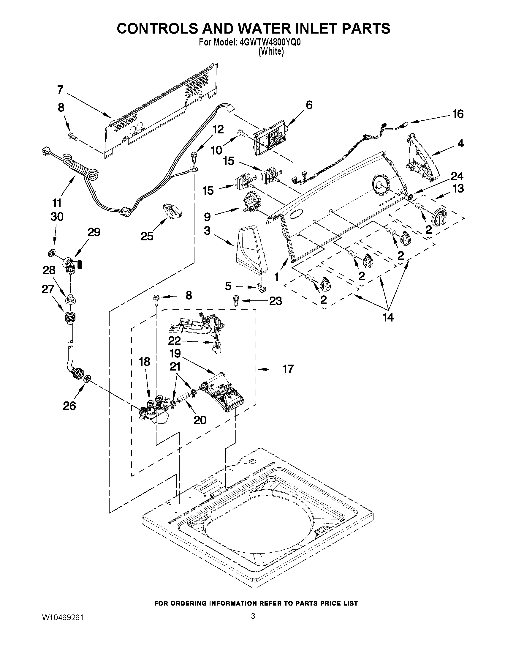 02 - CONTROLS AND WATER INLET PARTS