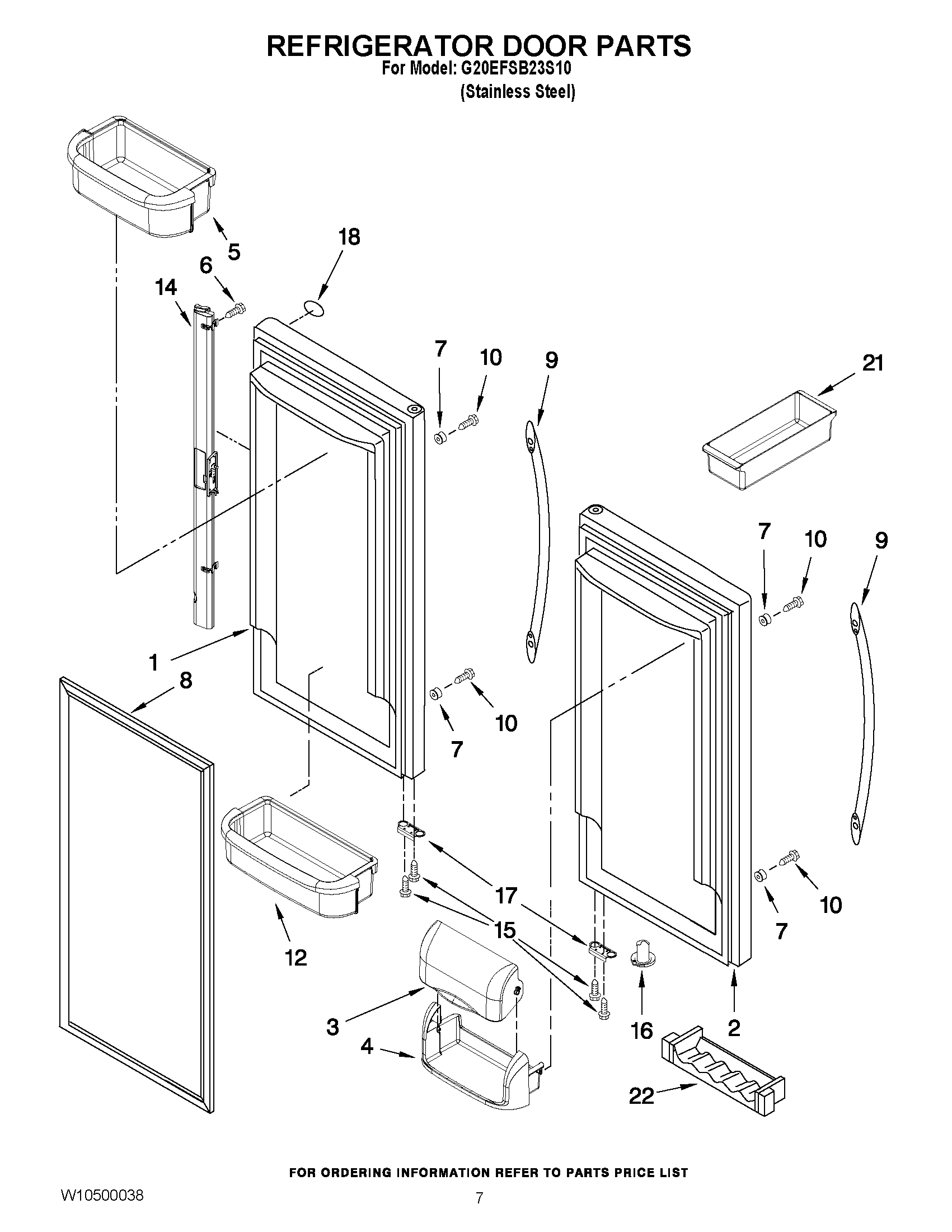 04 - REFRIGERATOR DOOR PARTS