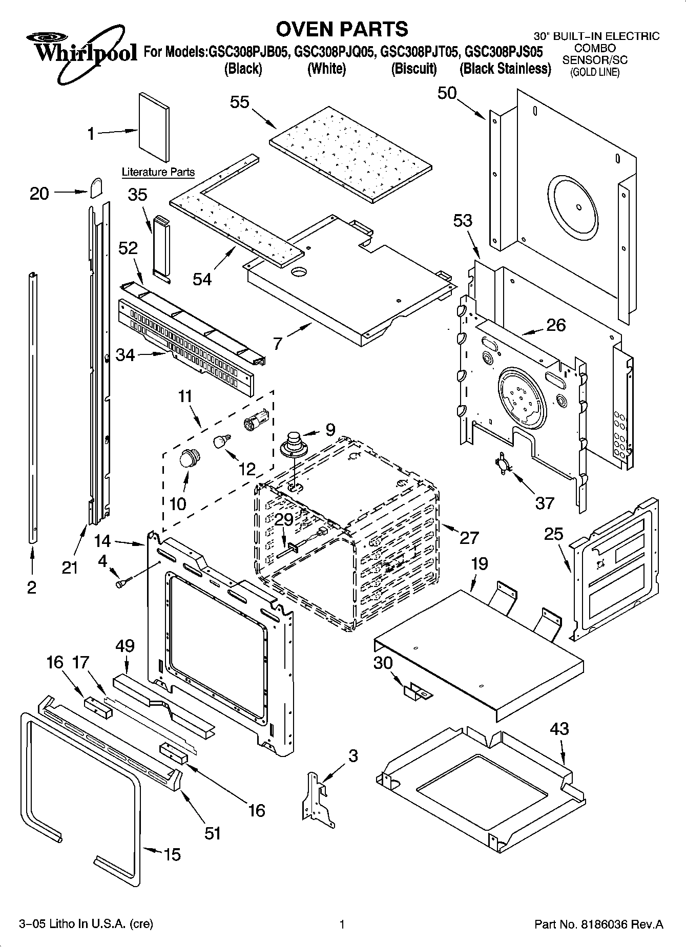 01 - OVEN PARTS