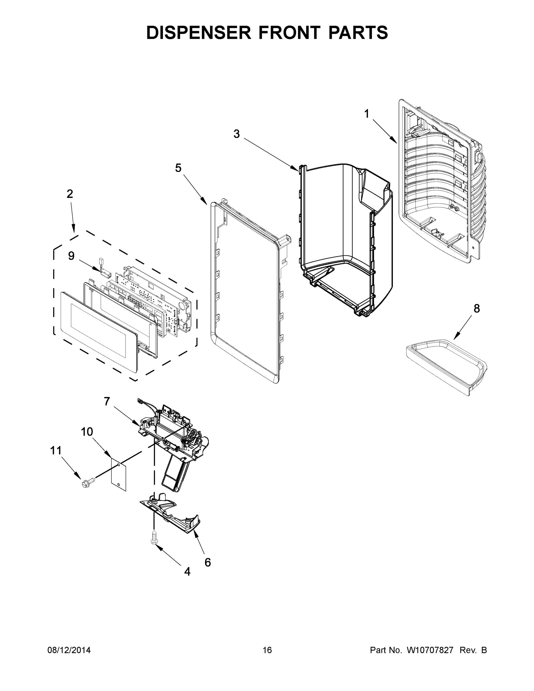 09 - DISPENSER FRONT PARTS