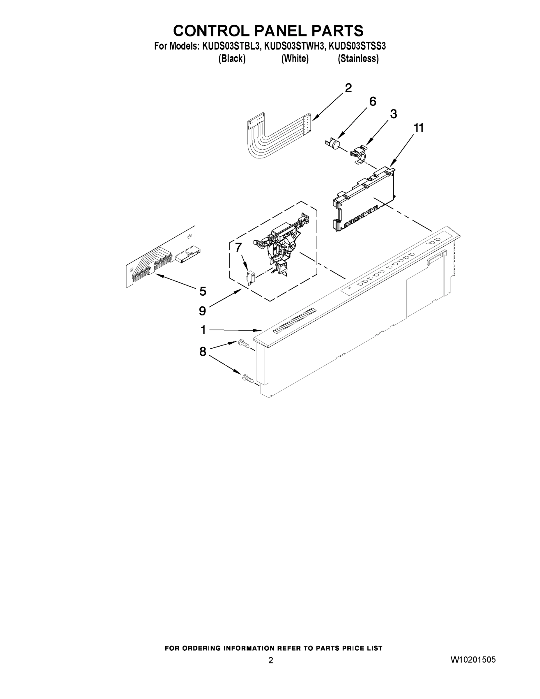 02 - CONTROL PANEL PARTS