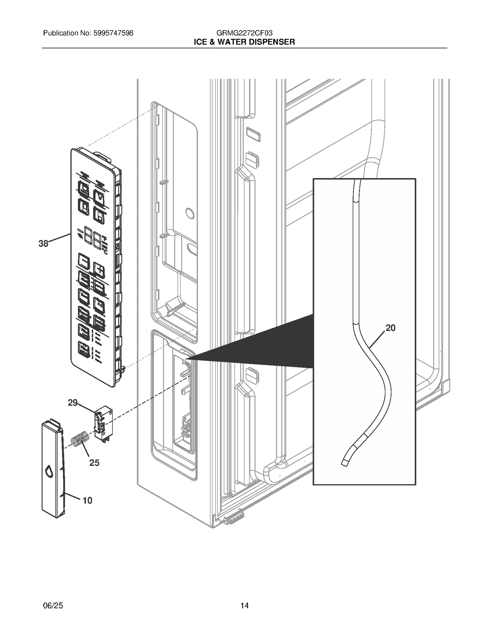 ICE & WATER DISPENSER