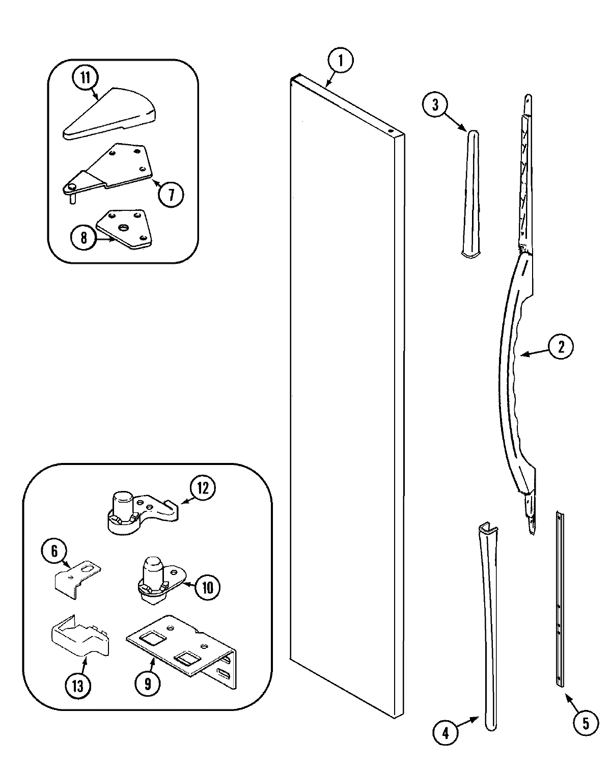 06 - FREEZER OUTER DOOR (GS2126PEDW REV 20)