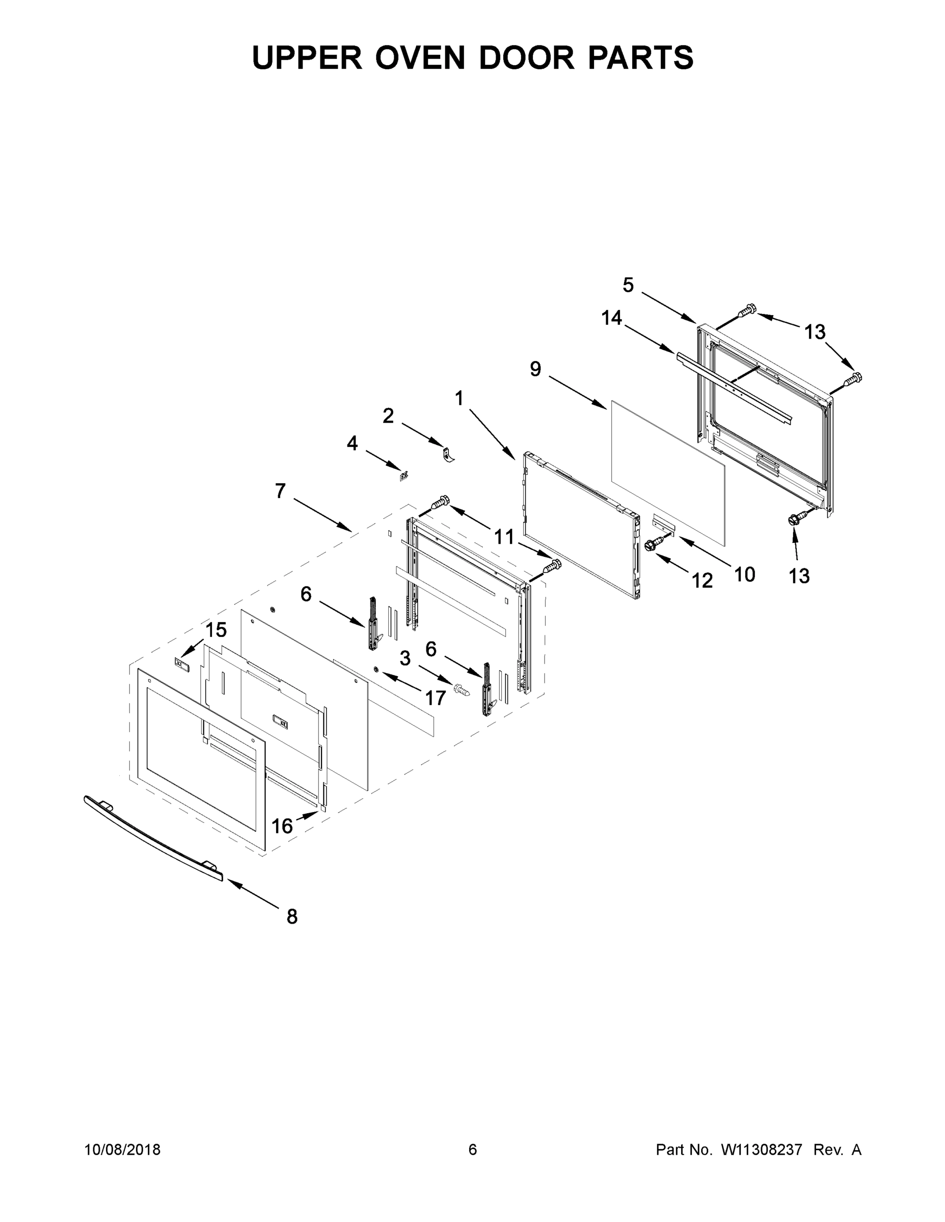 04 - UPPER OVEN DOOR PARTS