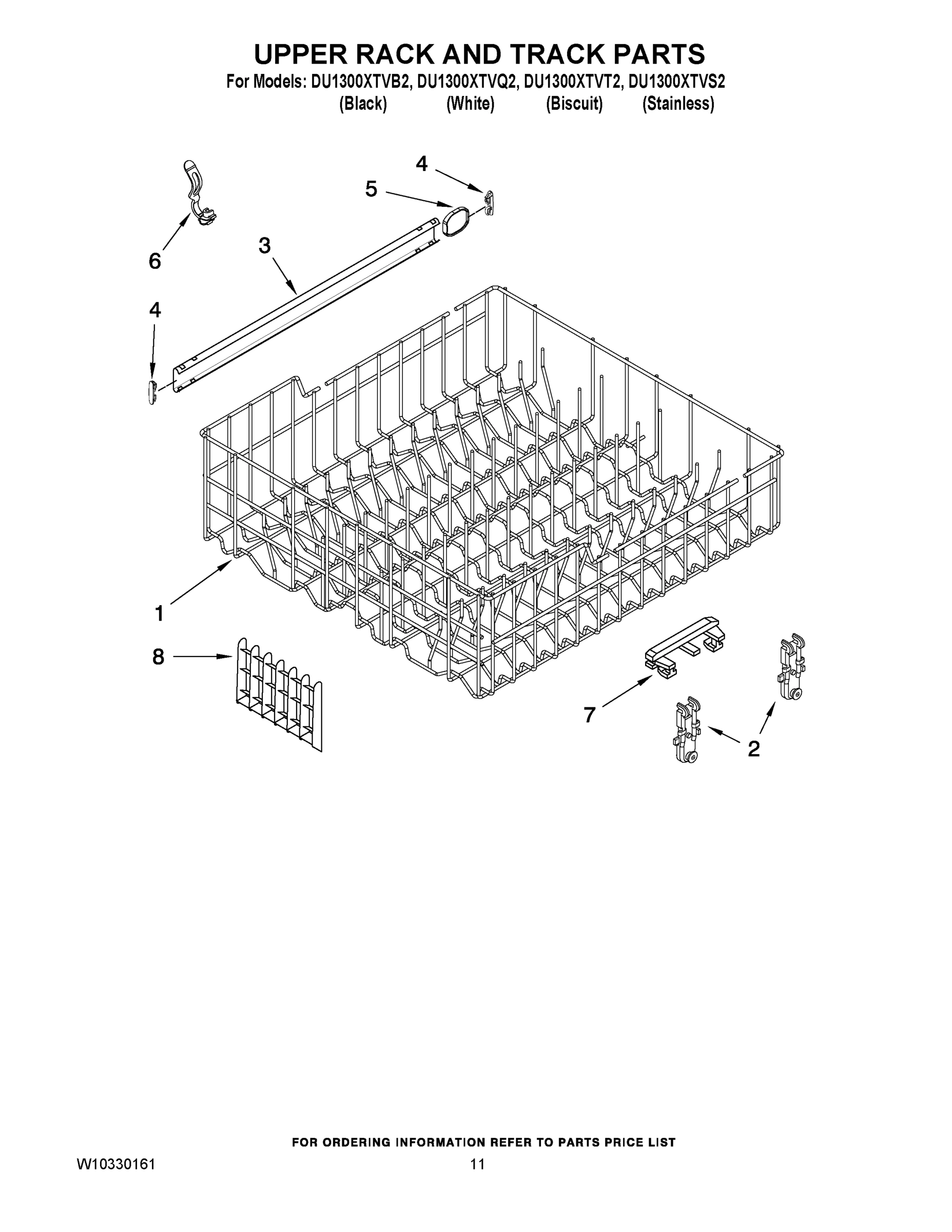 09 - UPPER RACK AND TRACK PARTS