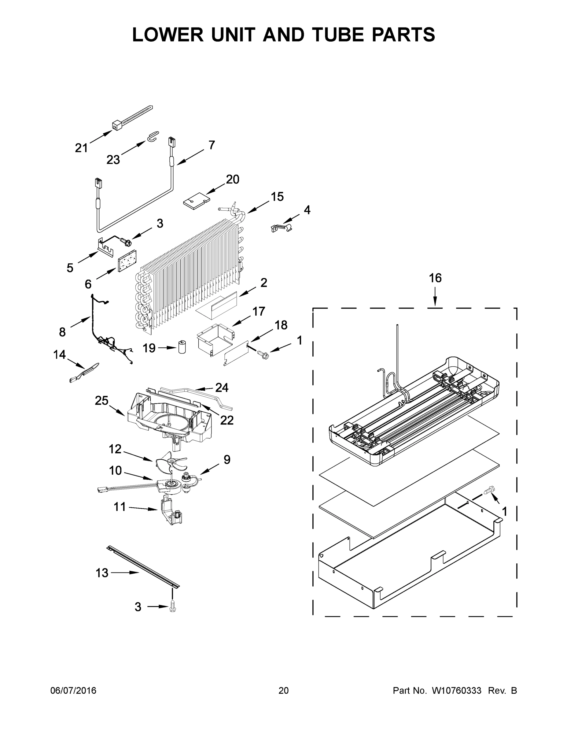 11 - LOWER UNIT AND TUBE PARTS
