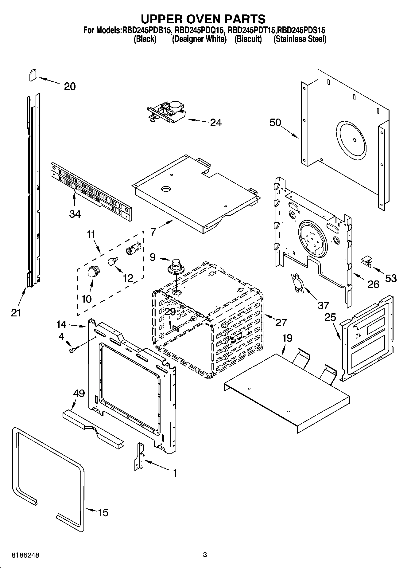 02 - UPPER OVEN PARTS