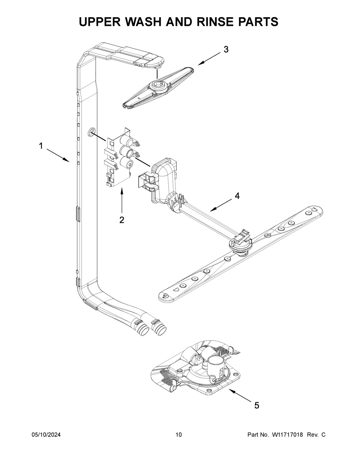 06 - UPPER WASH AND RINSE PARTS