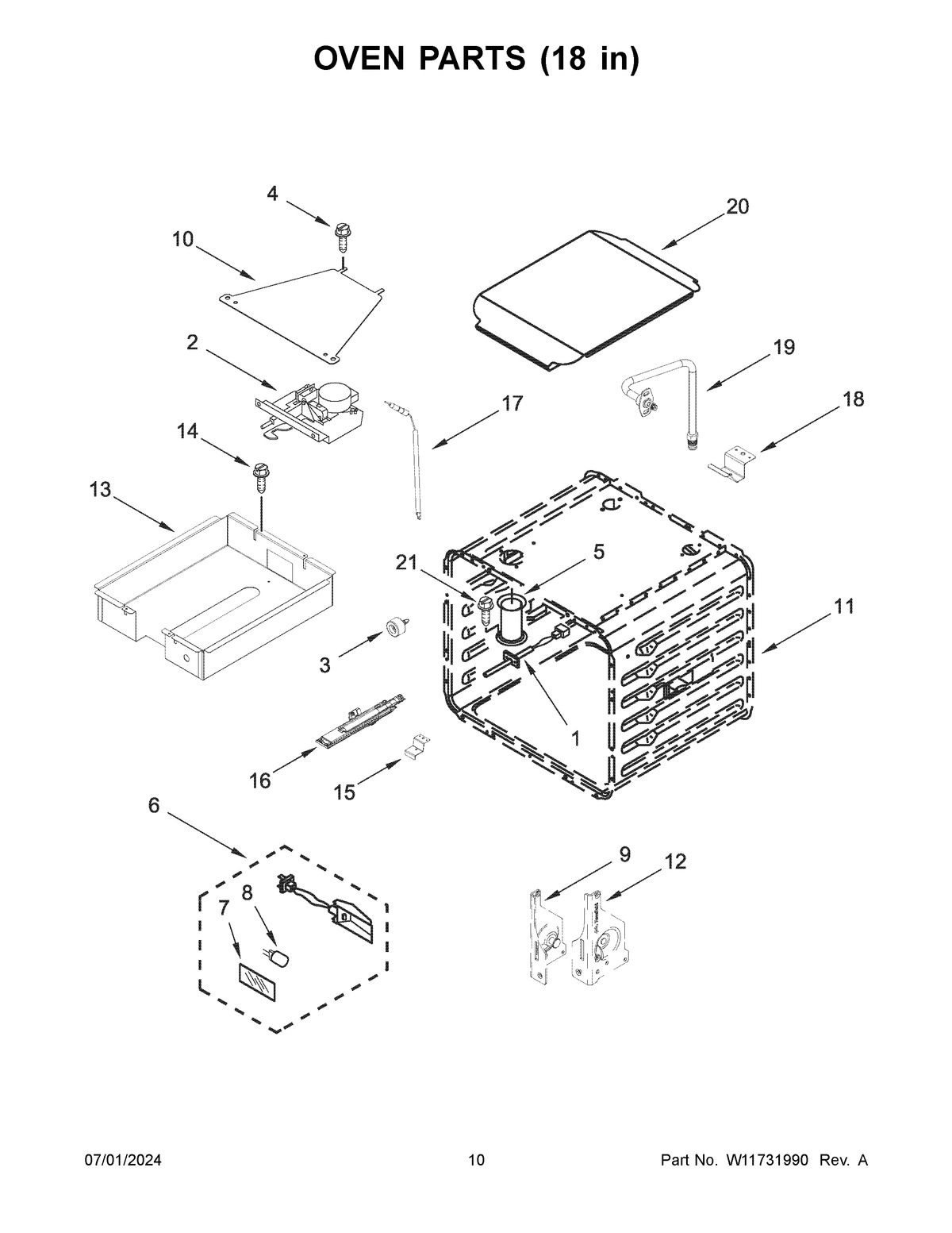 06 - OVEN PARTS (18 IN)