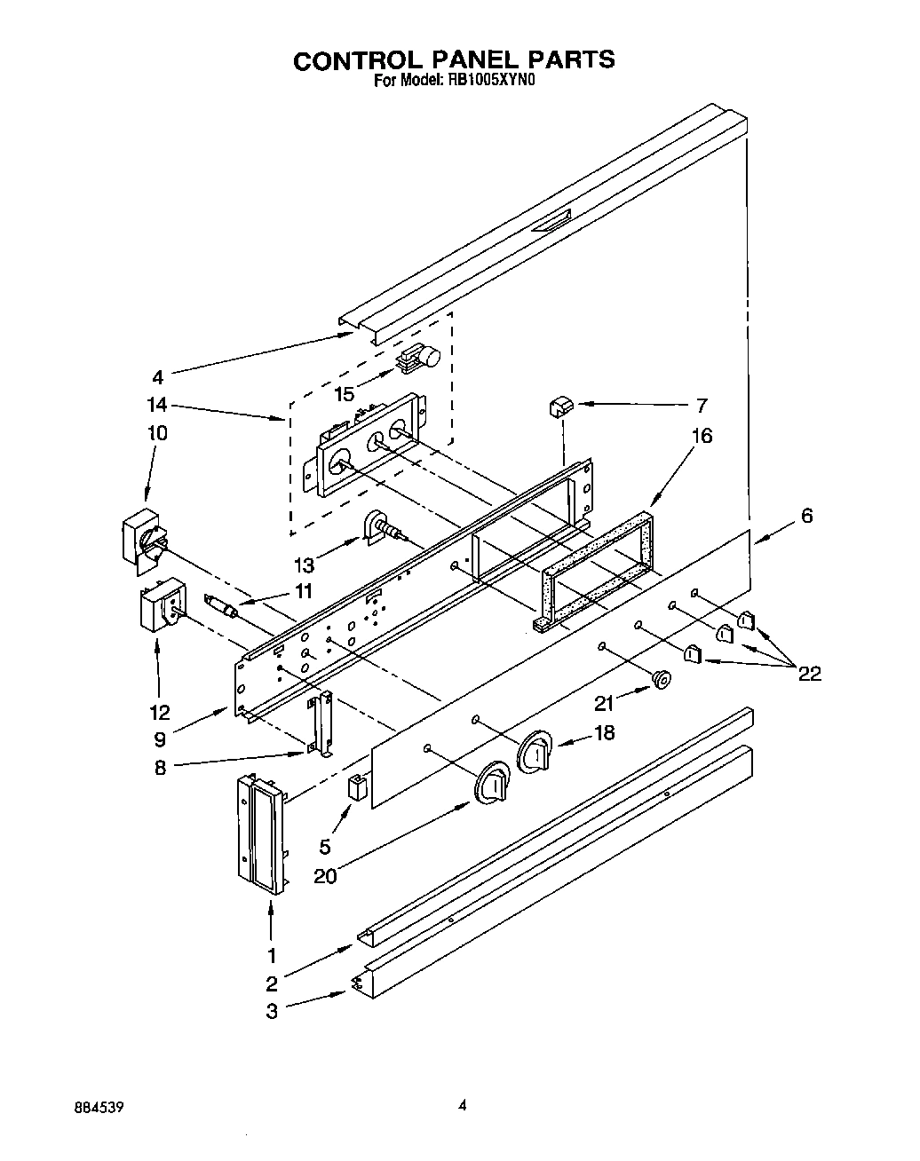 03 - CONTROL PANEL, LIT/OPTIONAL