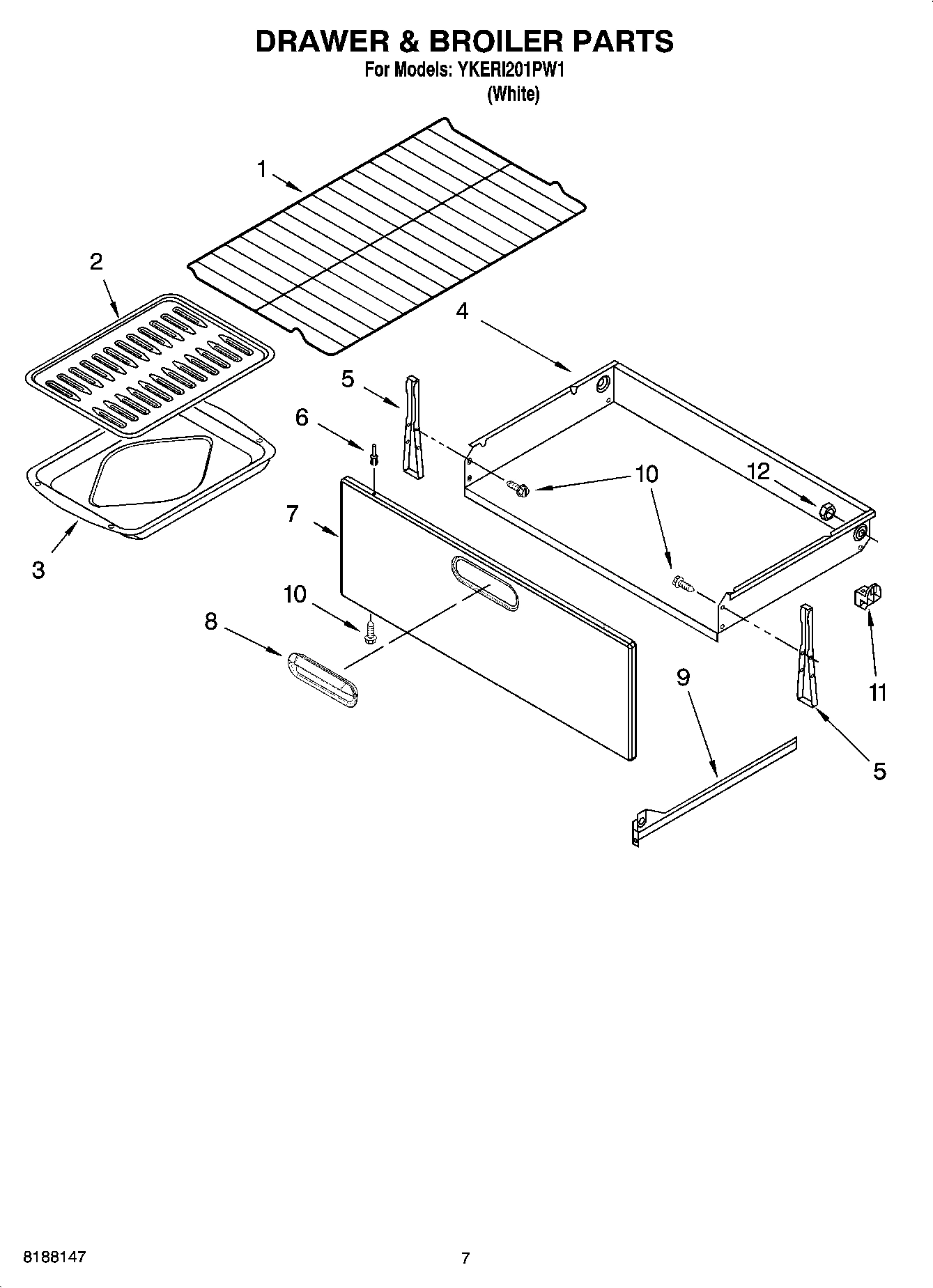 05 - DRAWER & BROILER PARTS, OPTIONAL PARTS