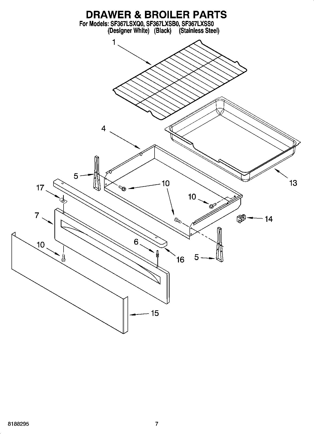 05 - DRAWER & BROILER PARTS