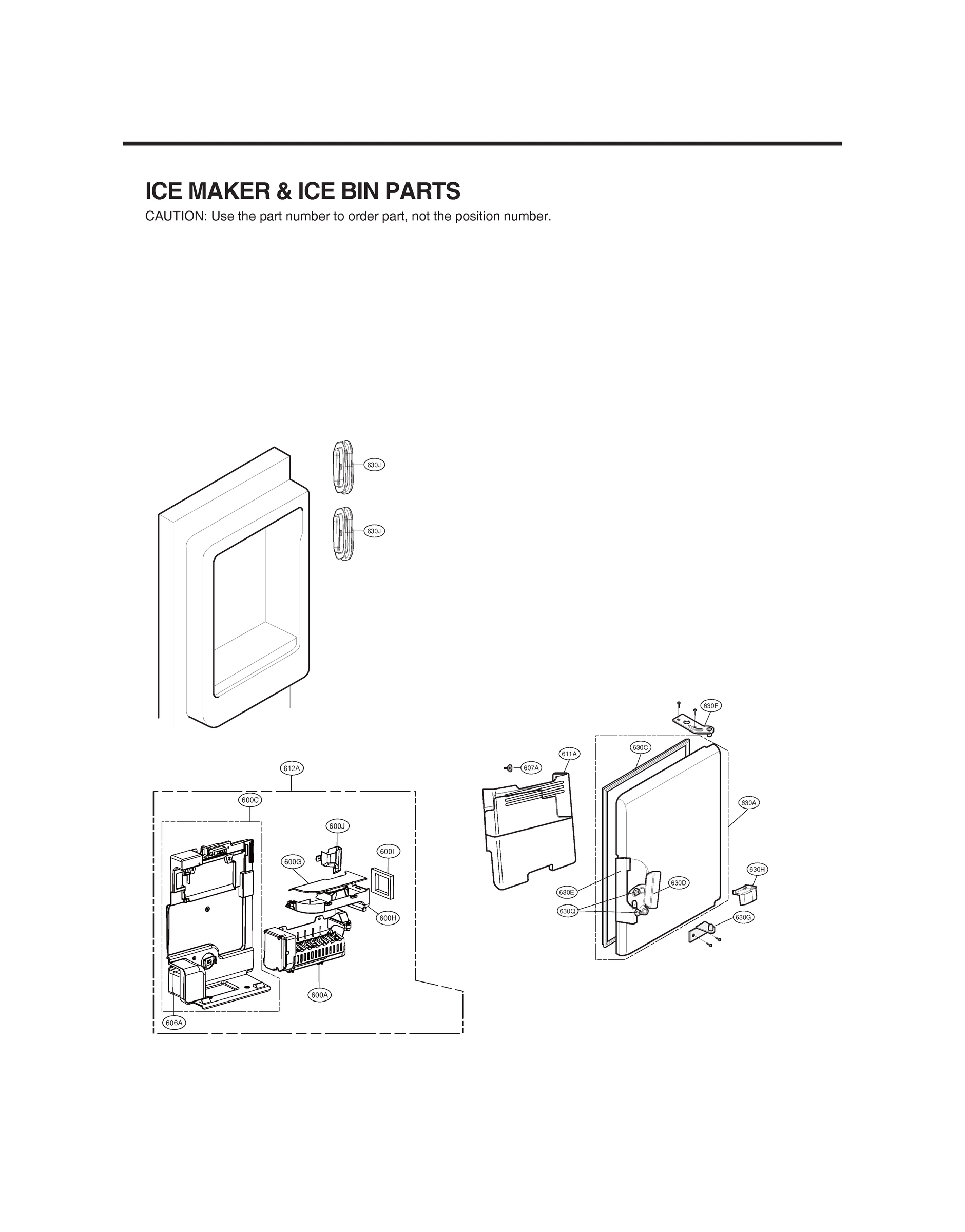 ICEMAKER & ICE BIN PARTS