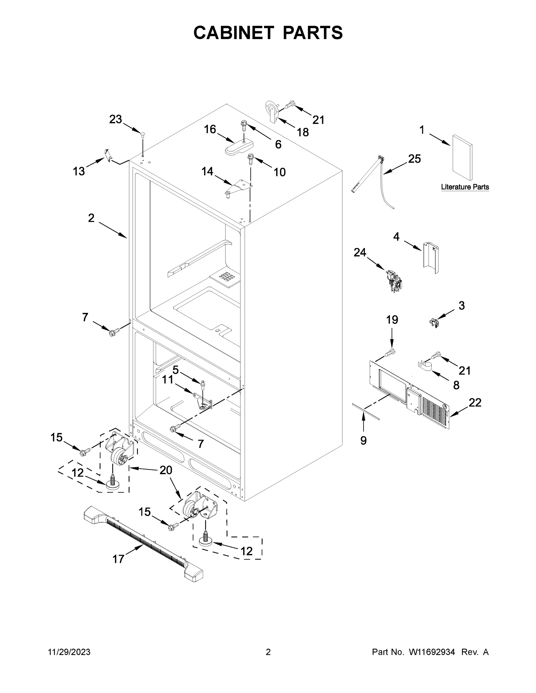02 - CABINET PARTS