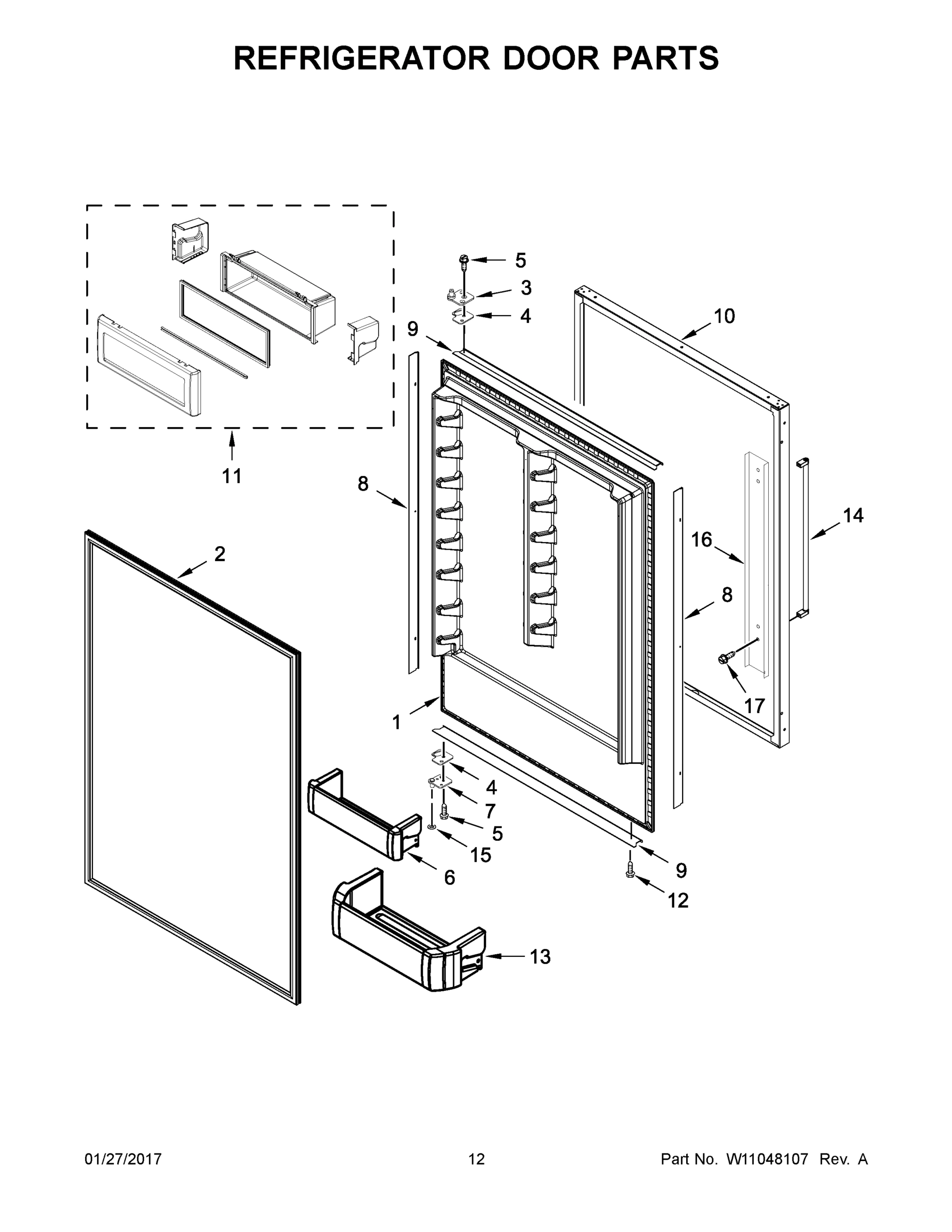 07 - REFRIGERATOR DOOR PARTS