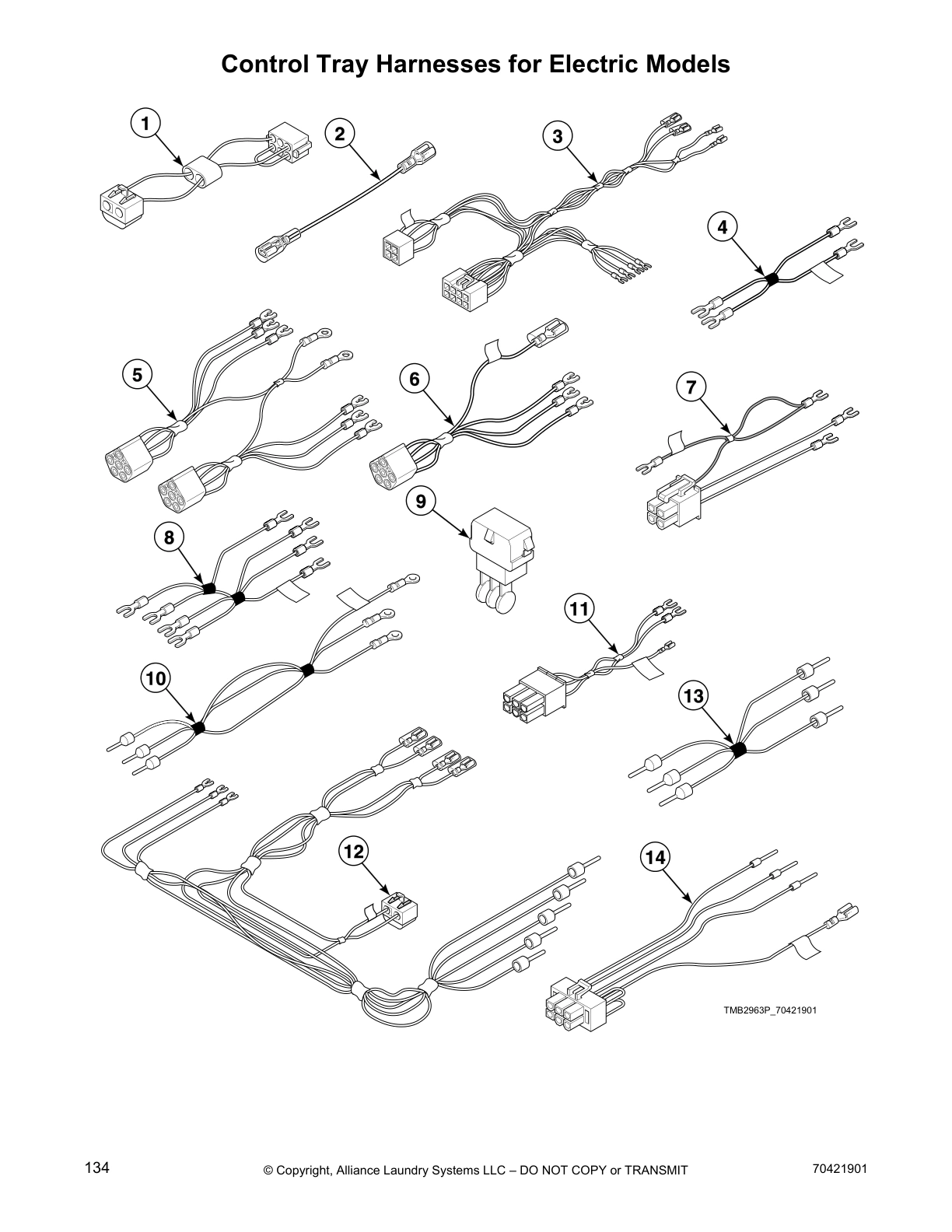 Control Tray Harnesses for Electric Models