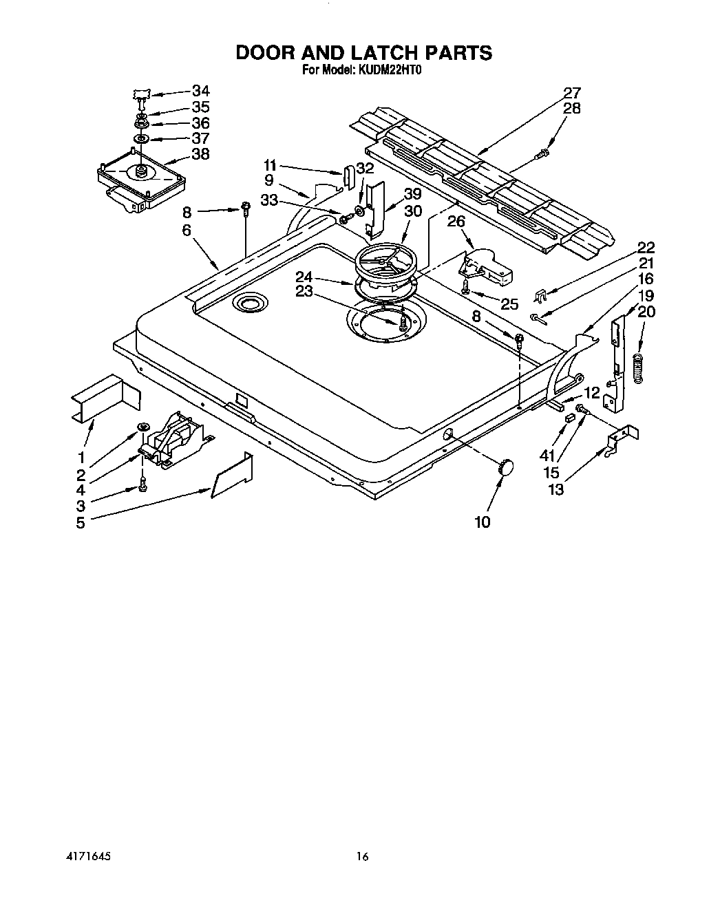13 - DOOR AND LATCH